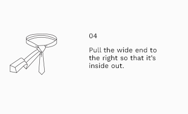 Half Windsor Knot Step 4