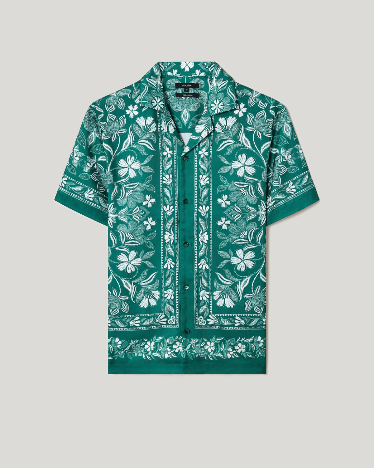 Aidan Border Print Short Sleeve Shirt