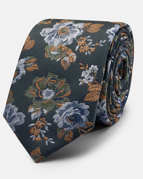 Mens Khaki/Tan Silk Tie