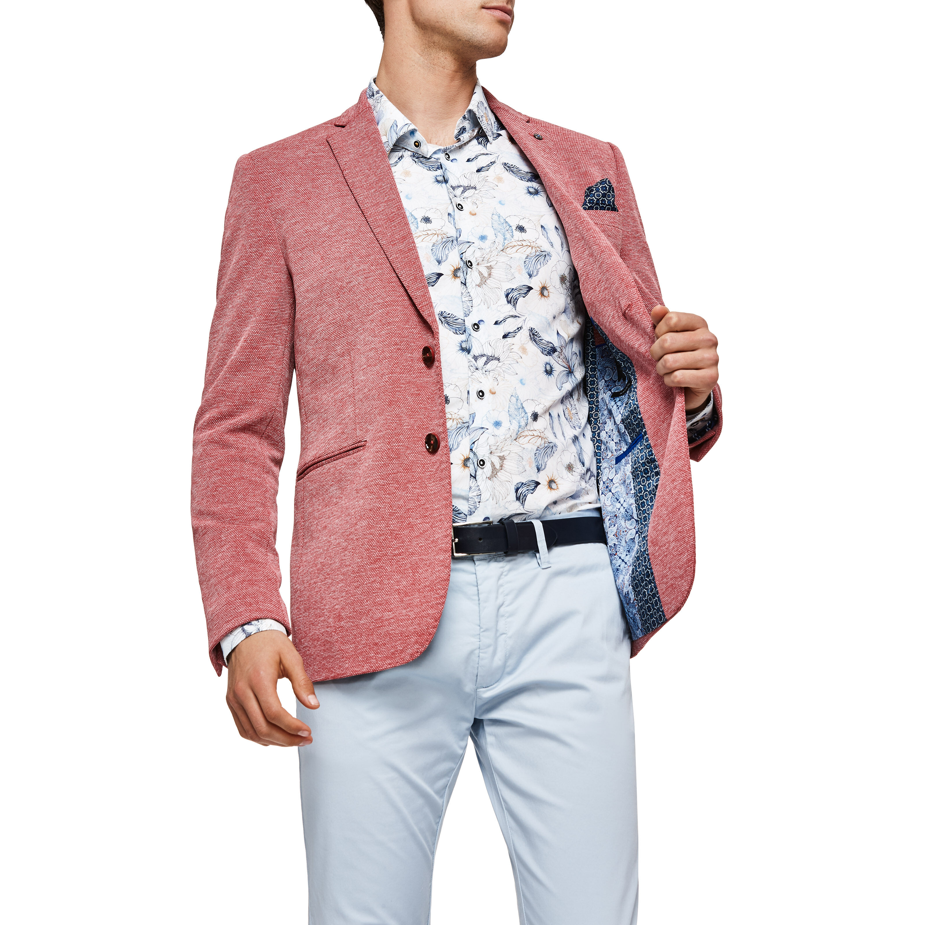 Politix red blazer top