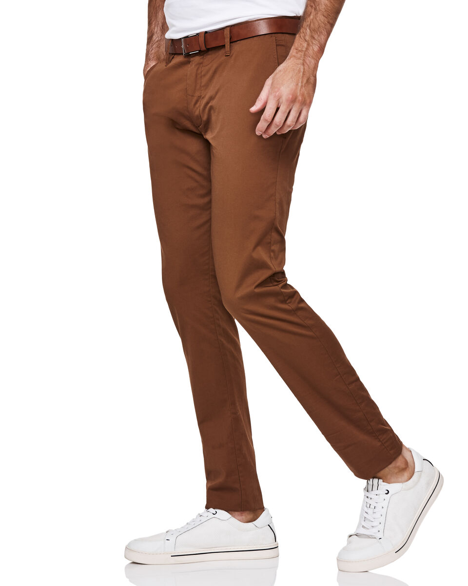 Slim Stretch Cotton Chino, Rich Tan, hi-res