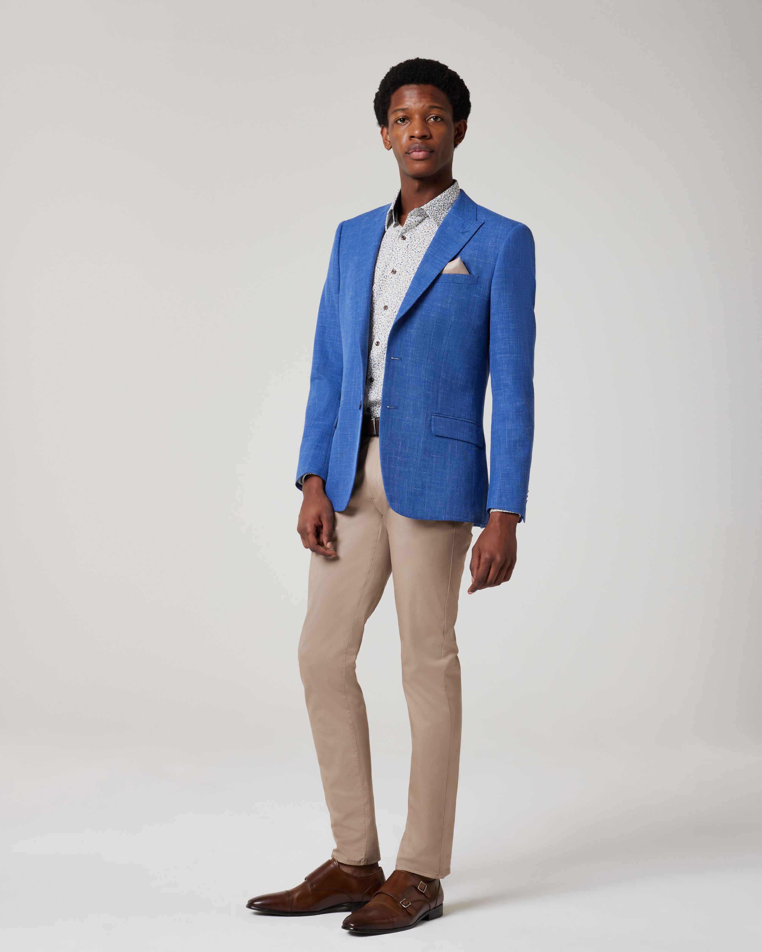 Karl Lagerfeld Lagerfeld brand new men's stretch blazer Navy blue Cotton  Elastane ref.60775 - Joli Closet