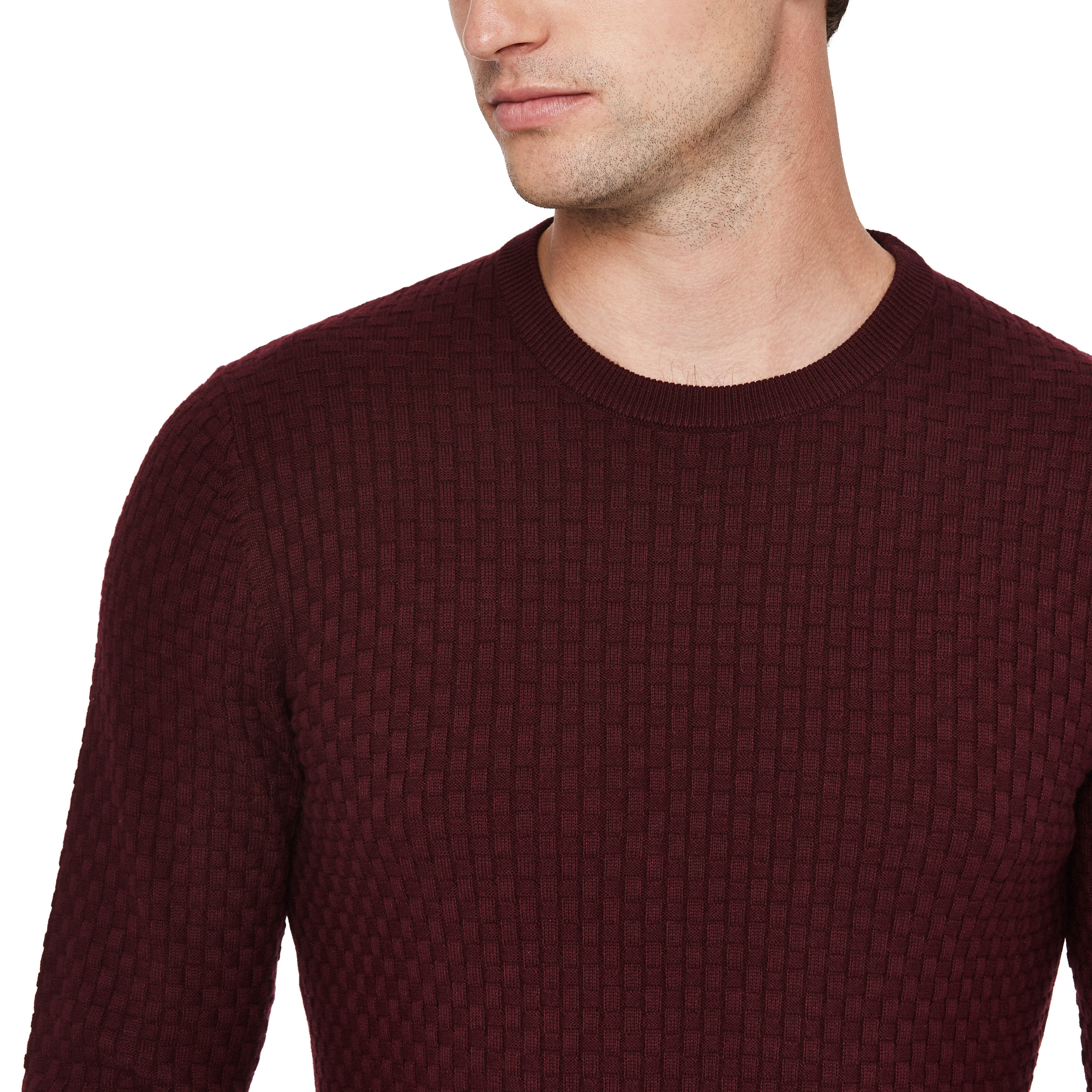 mens plum jumper