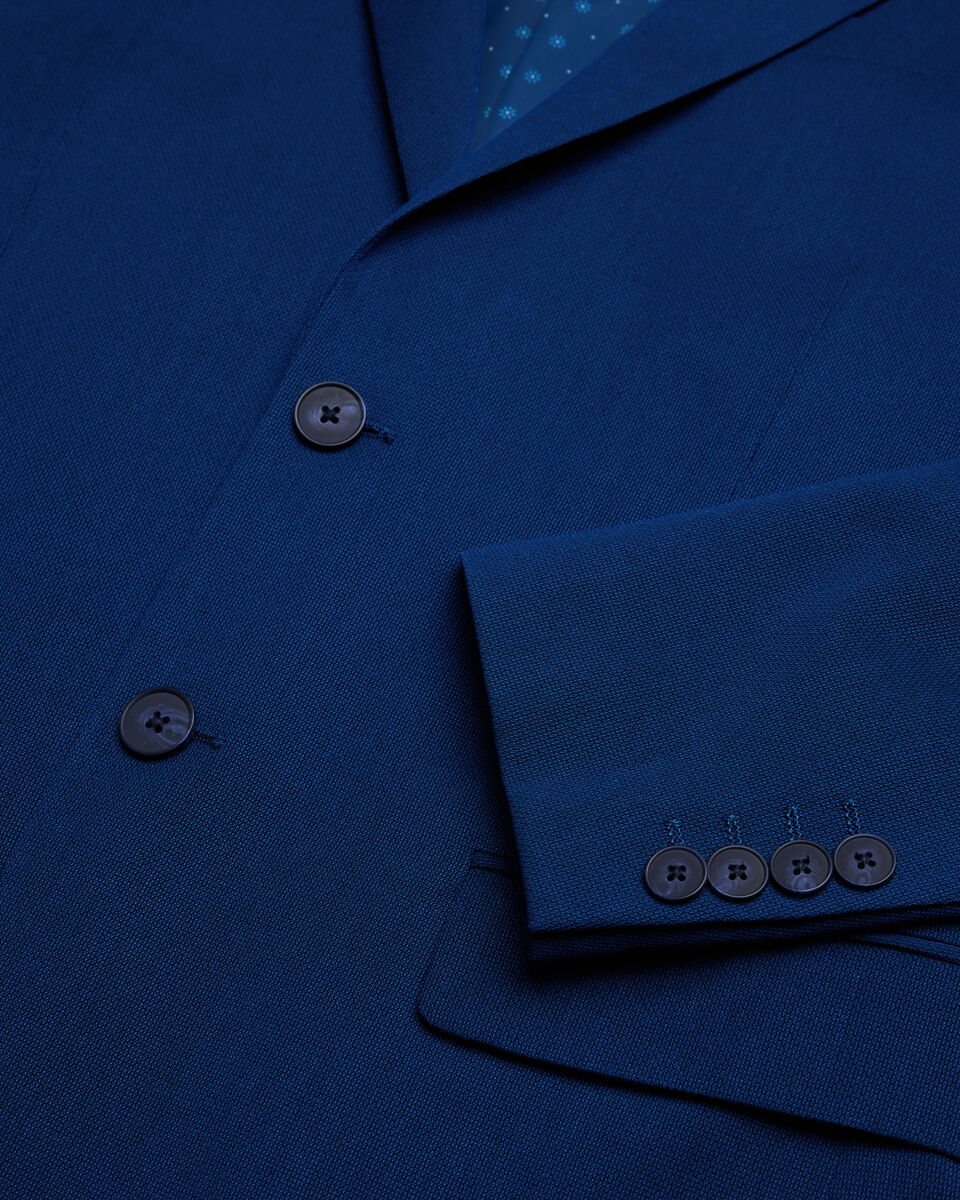 Henson Textured Tailored Jacket, Royal, hi-res
