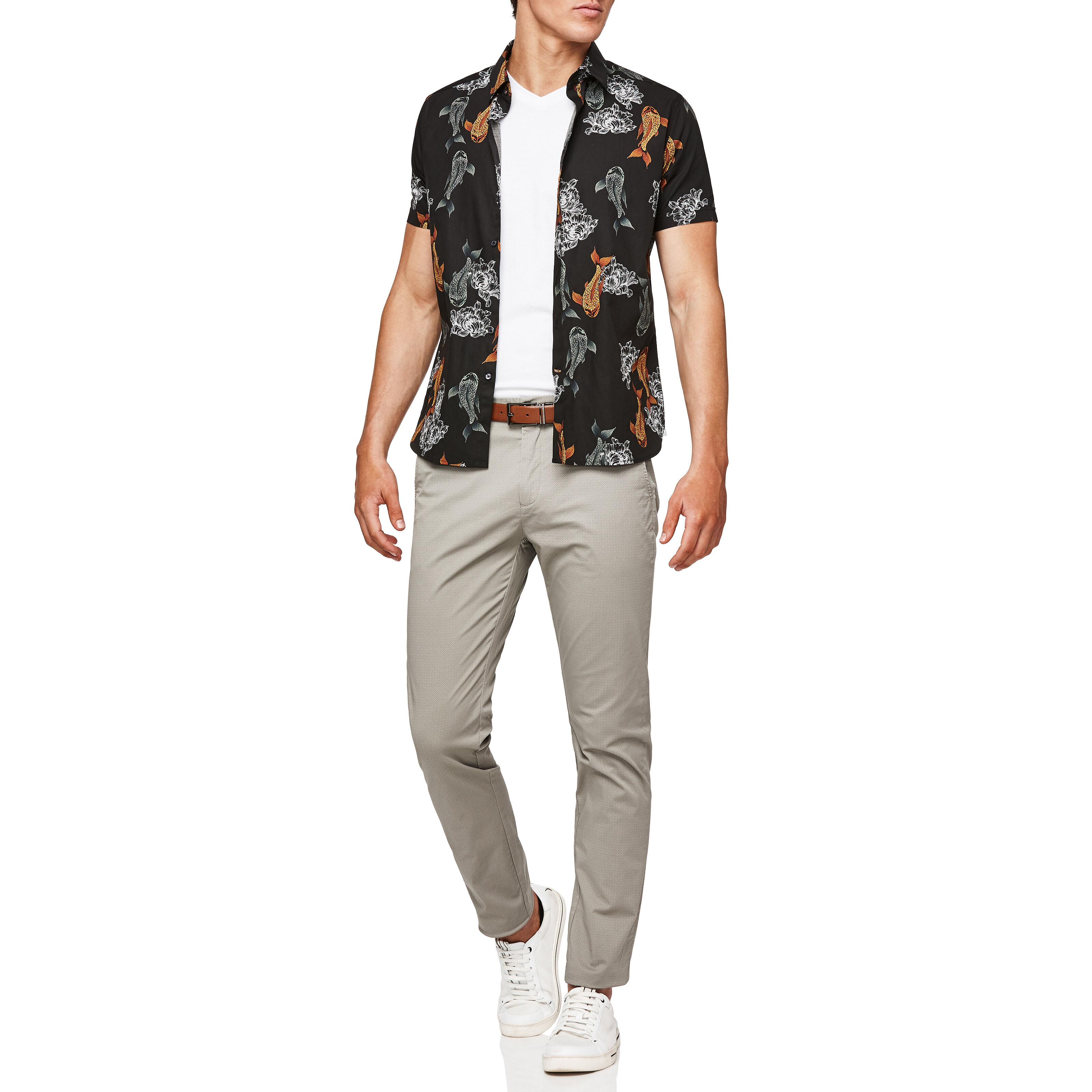 Dress pants and store short sleeve shirt