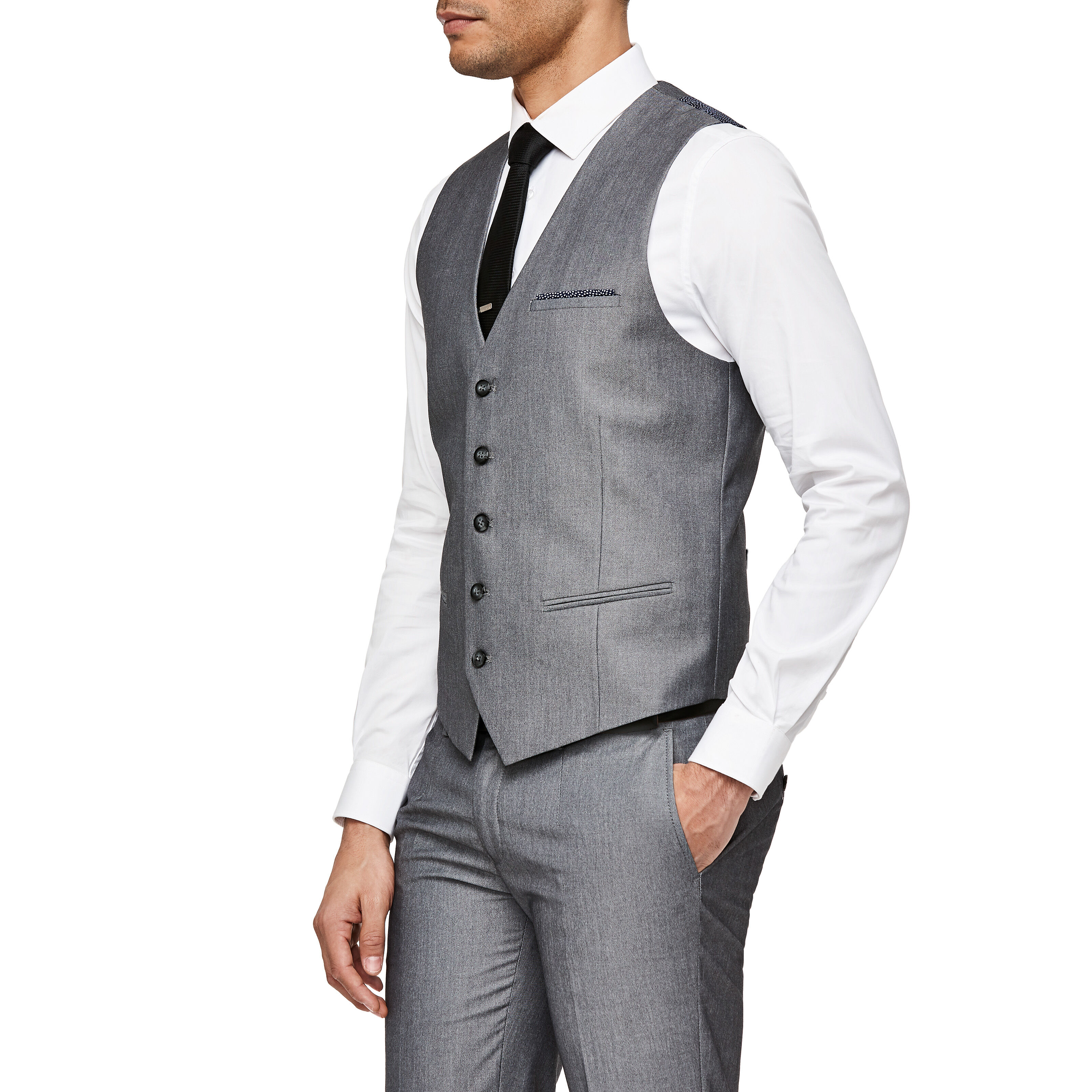 Gray vest on sale outfit mens