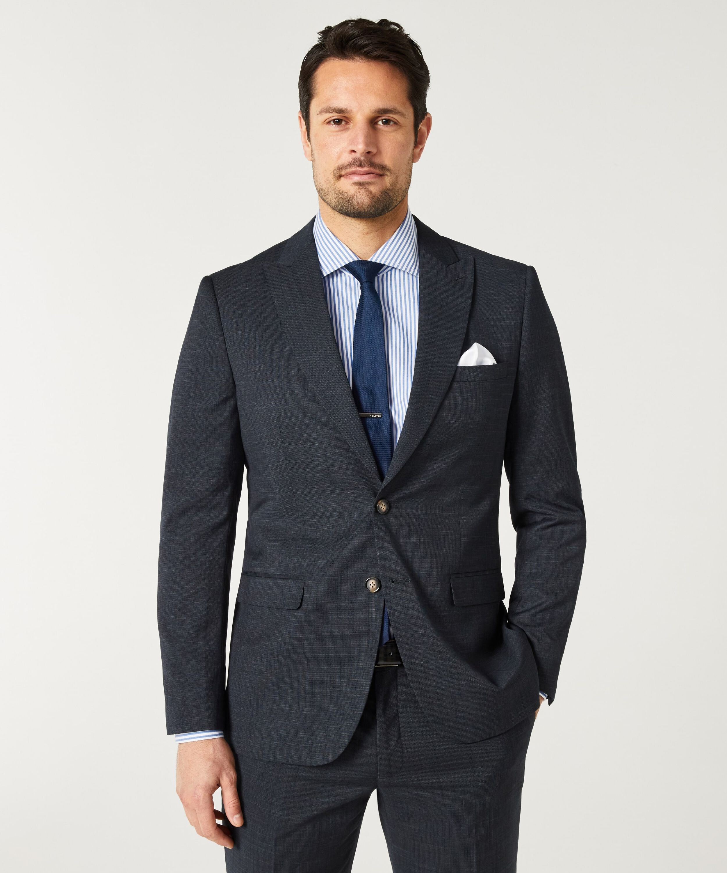 Mens Clothing Politix Blazer Sale Slim Stretch Marle Tailored Jacket