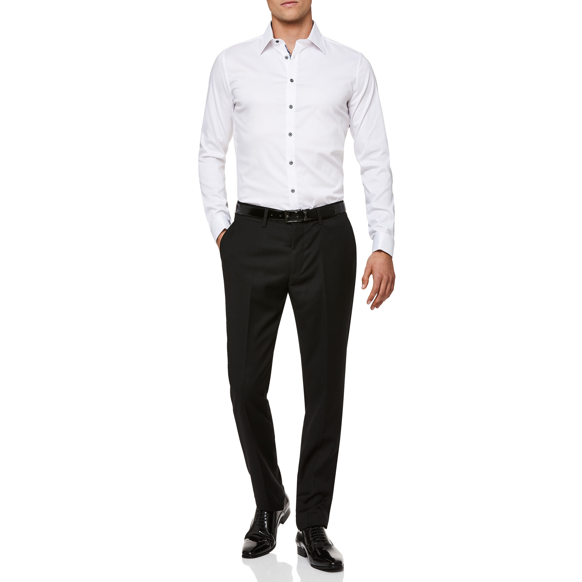 Ortelle - Black - Regular Stretch Textured Suit Pants | Suit Pants ...