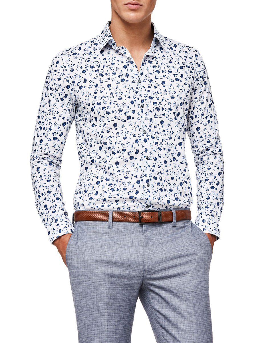 Colorno Shirt, White/Blue, hi-res