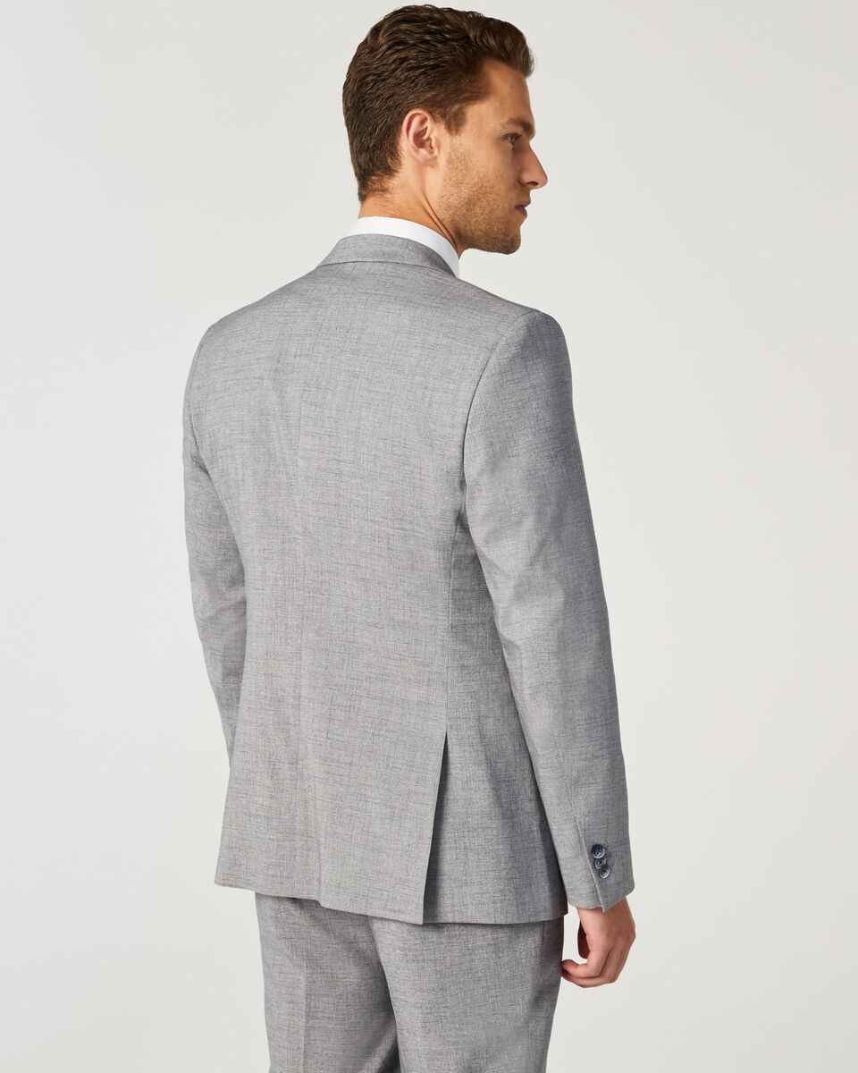 Mens Light Grey Tailored Suit Jacket