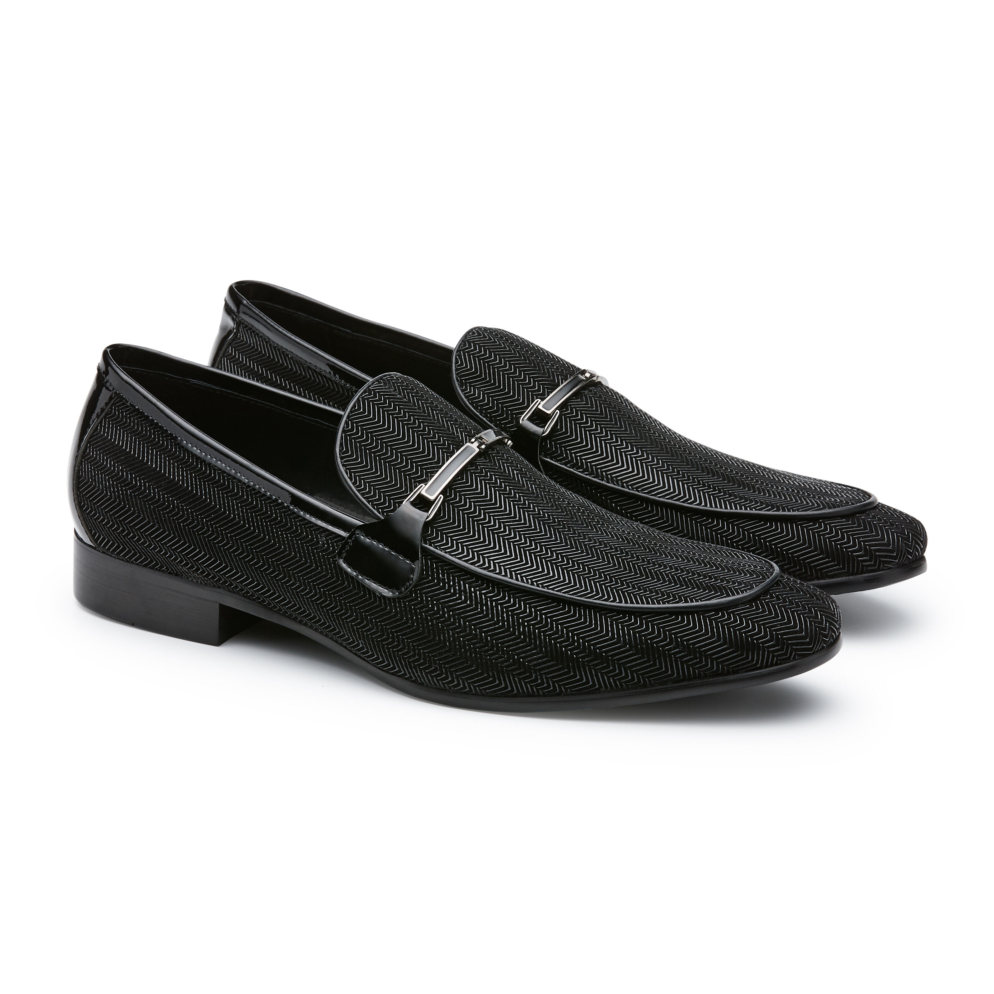 Patent black sale loafers mens