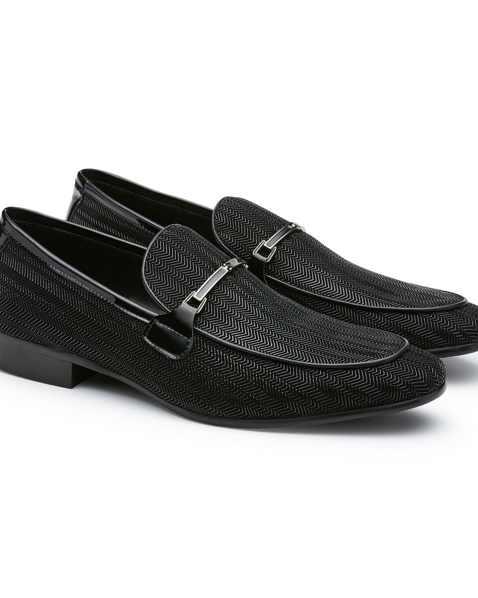 Cinzano Leather Loafer, Black, hi-res