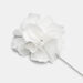 Niki Flower Lapel Pin, White, hi-res