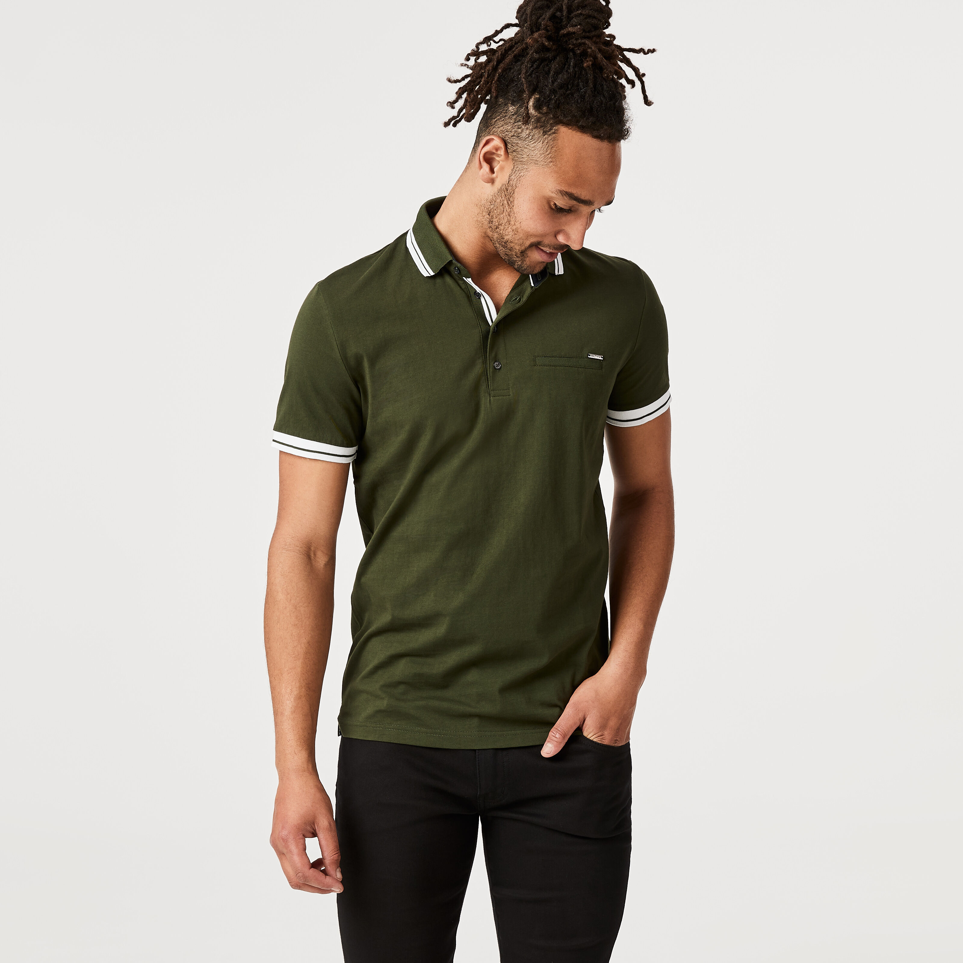 Narka Polo Shirt - Dk Green - Jersey 