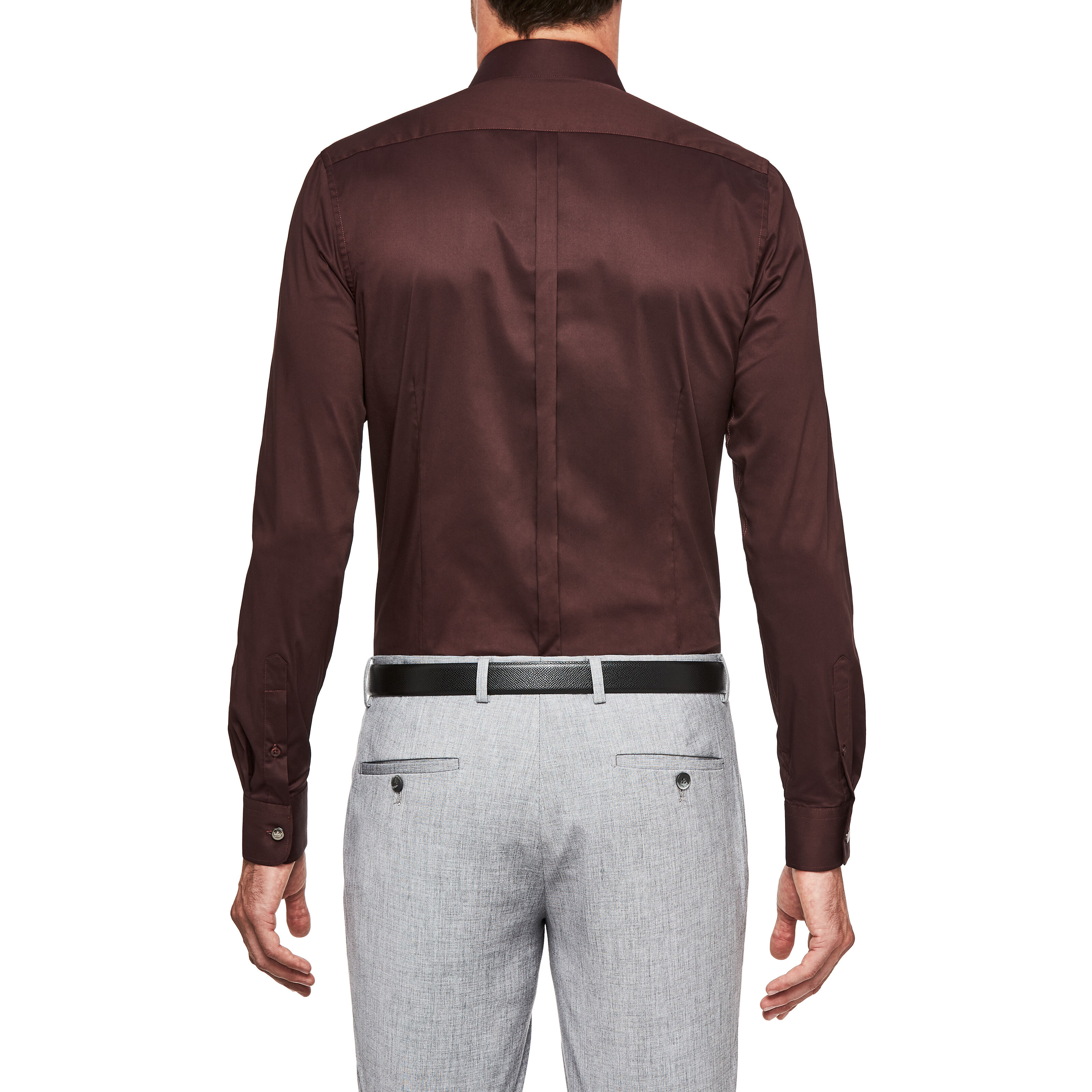 Brown dress shirt outfit sales