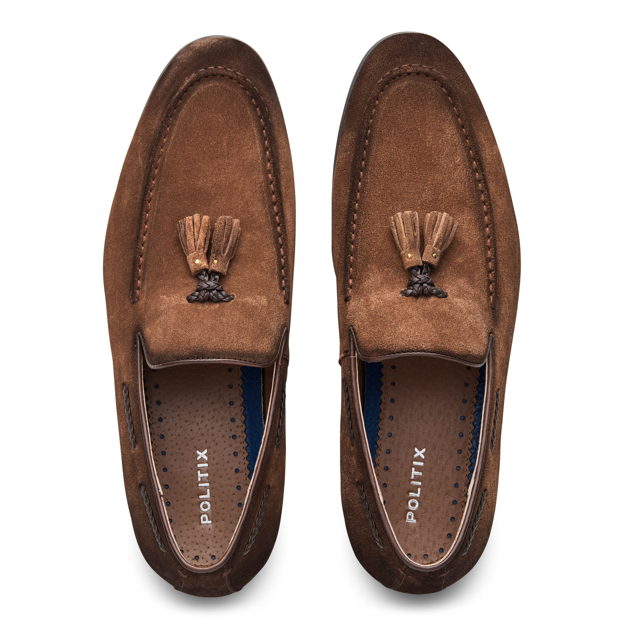 Mannu - Brown - Soft Suede Dress Loafer Shoes | Formal Shoes | Politix