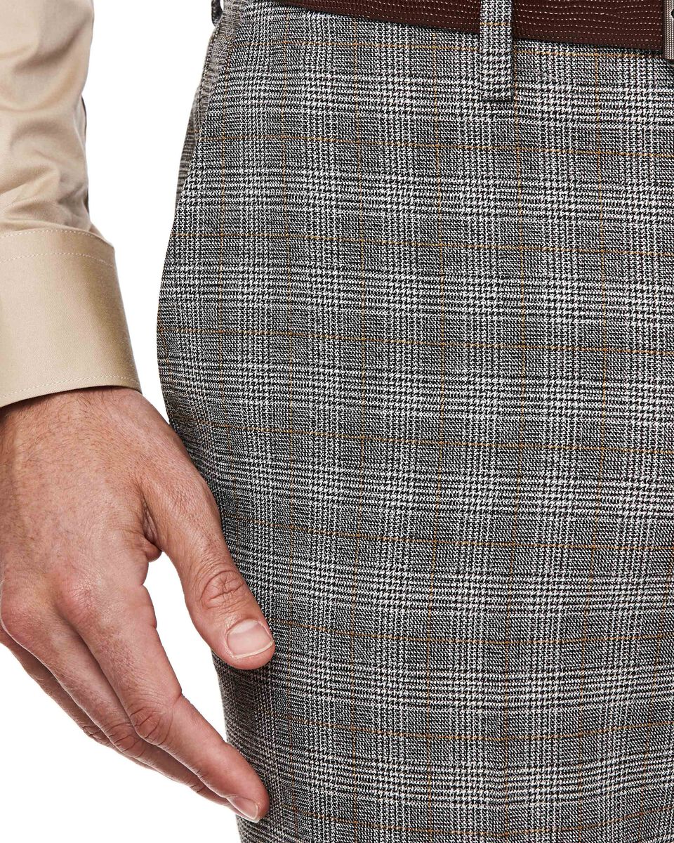 Dalston Suit Pant, Grey Tan Check, hi-res