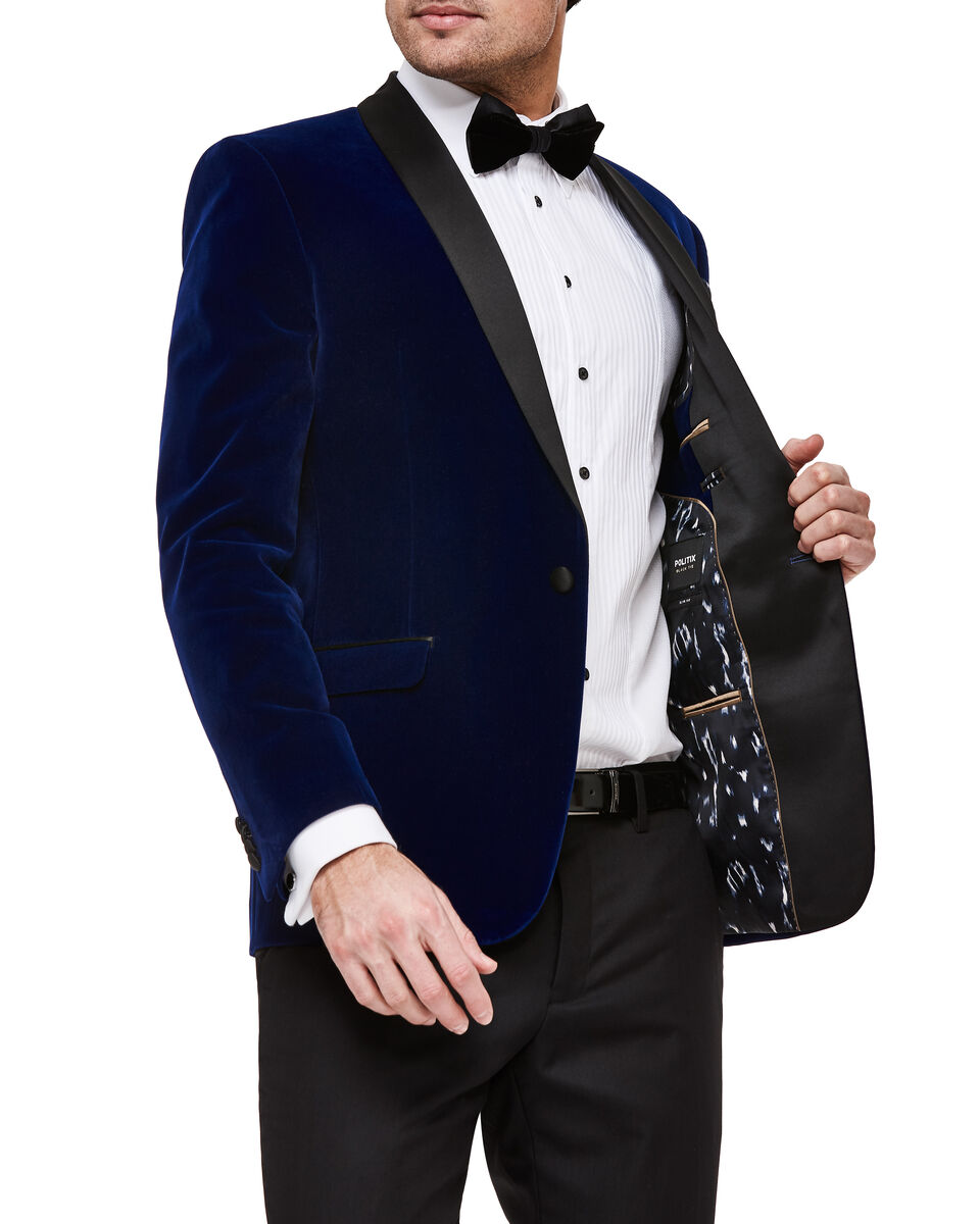 Sortino Tuxedo Jacket, Blue, hi-res