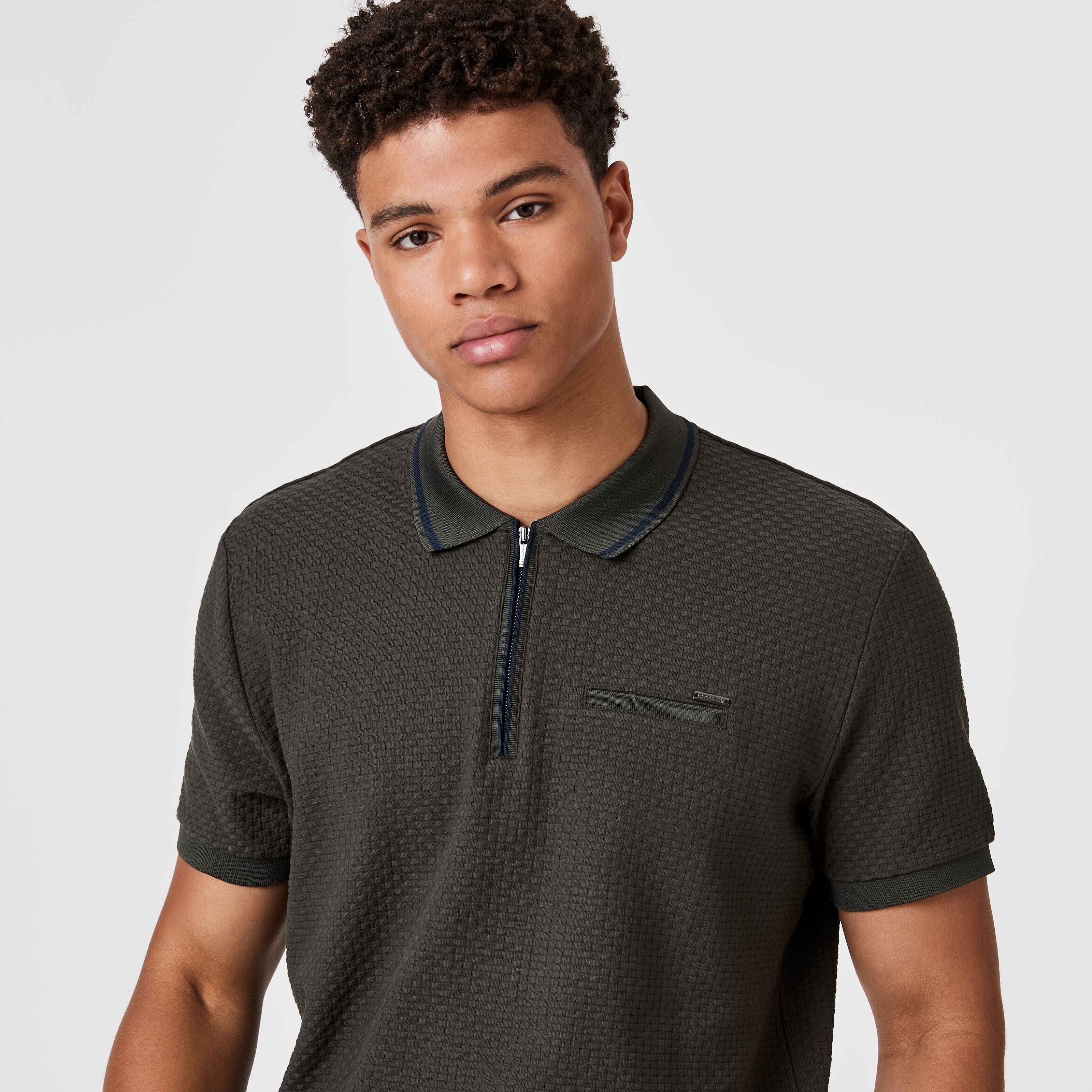 Glegg - Khaki - Glegg Slim Fit Polo 