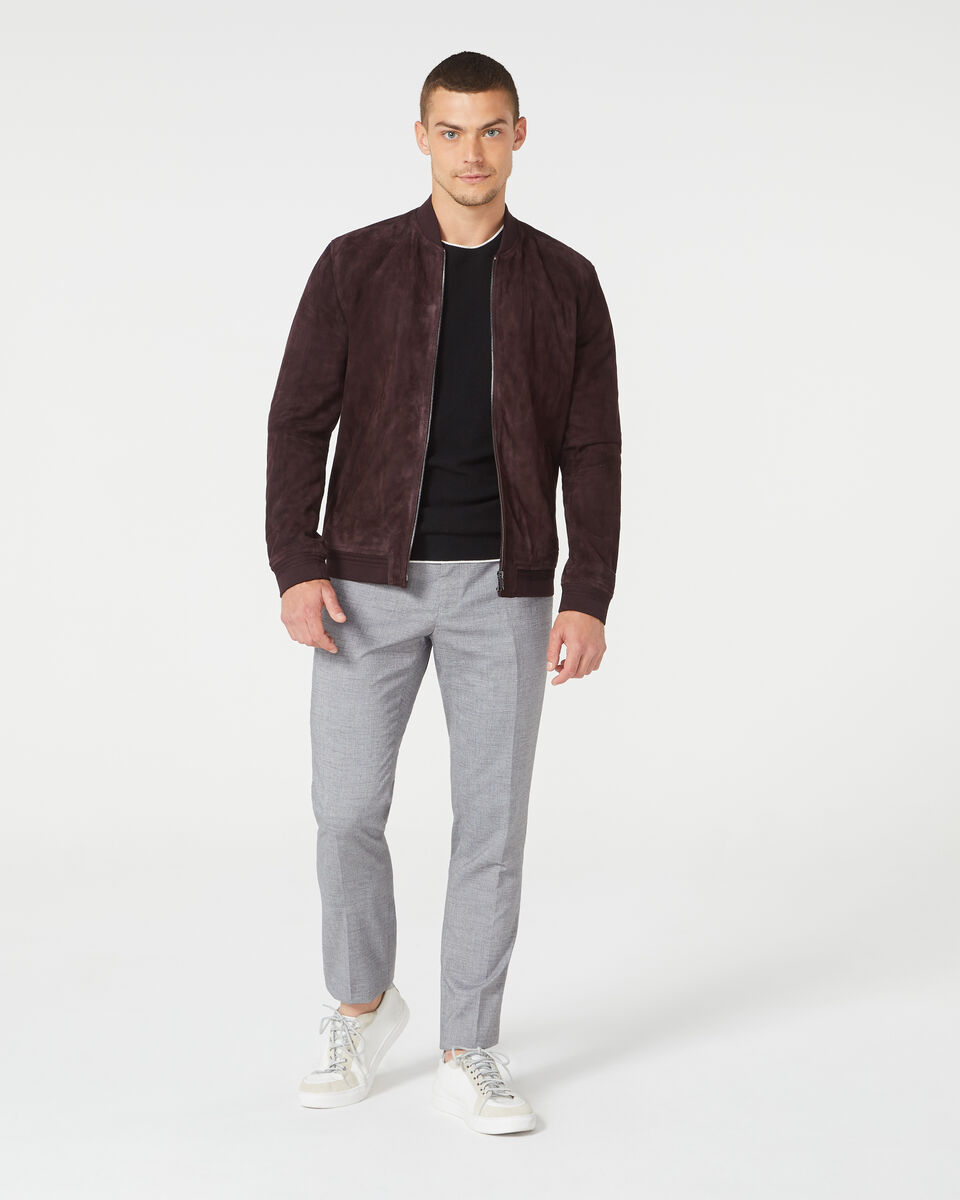 Bronte Leather Jacket, Burgundy, hi-res