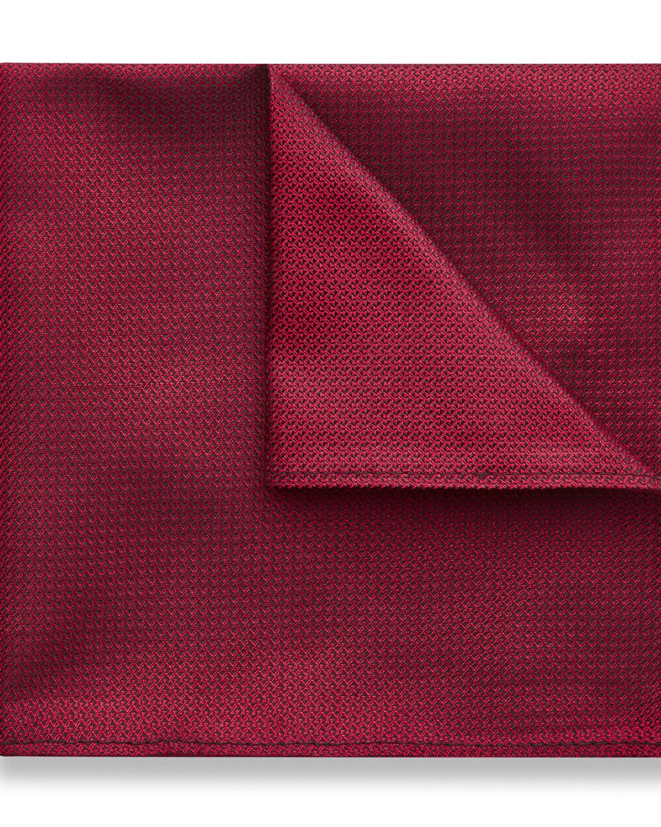 Cason Pocket Square, Red, hi-res