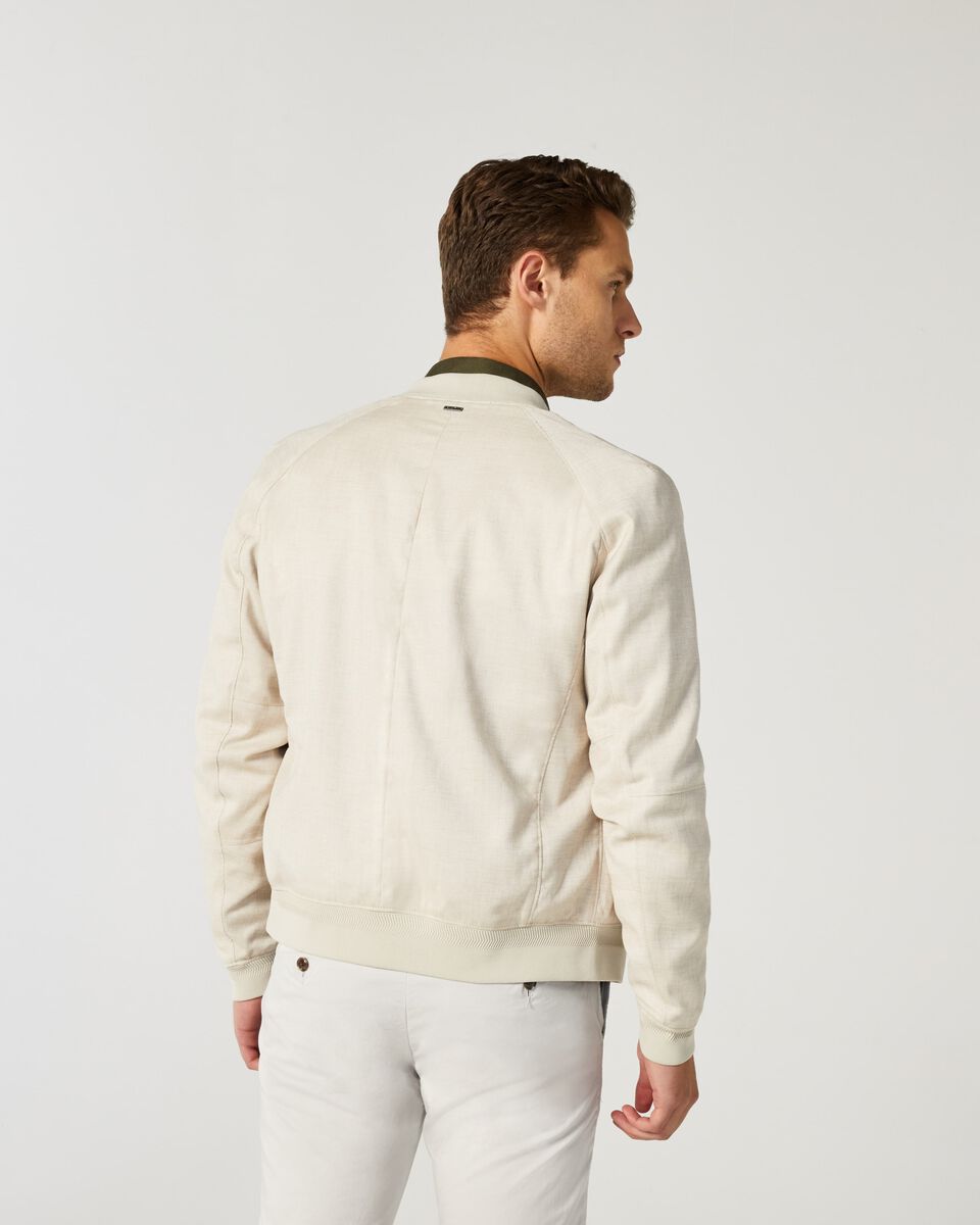 Mens Natural Bomber Jacket