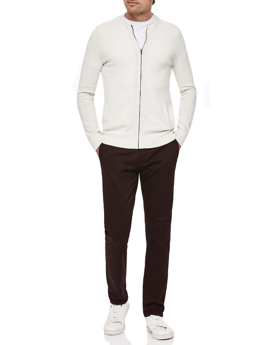 Thehale Zip Cardigan, Light Grey, hi-res