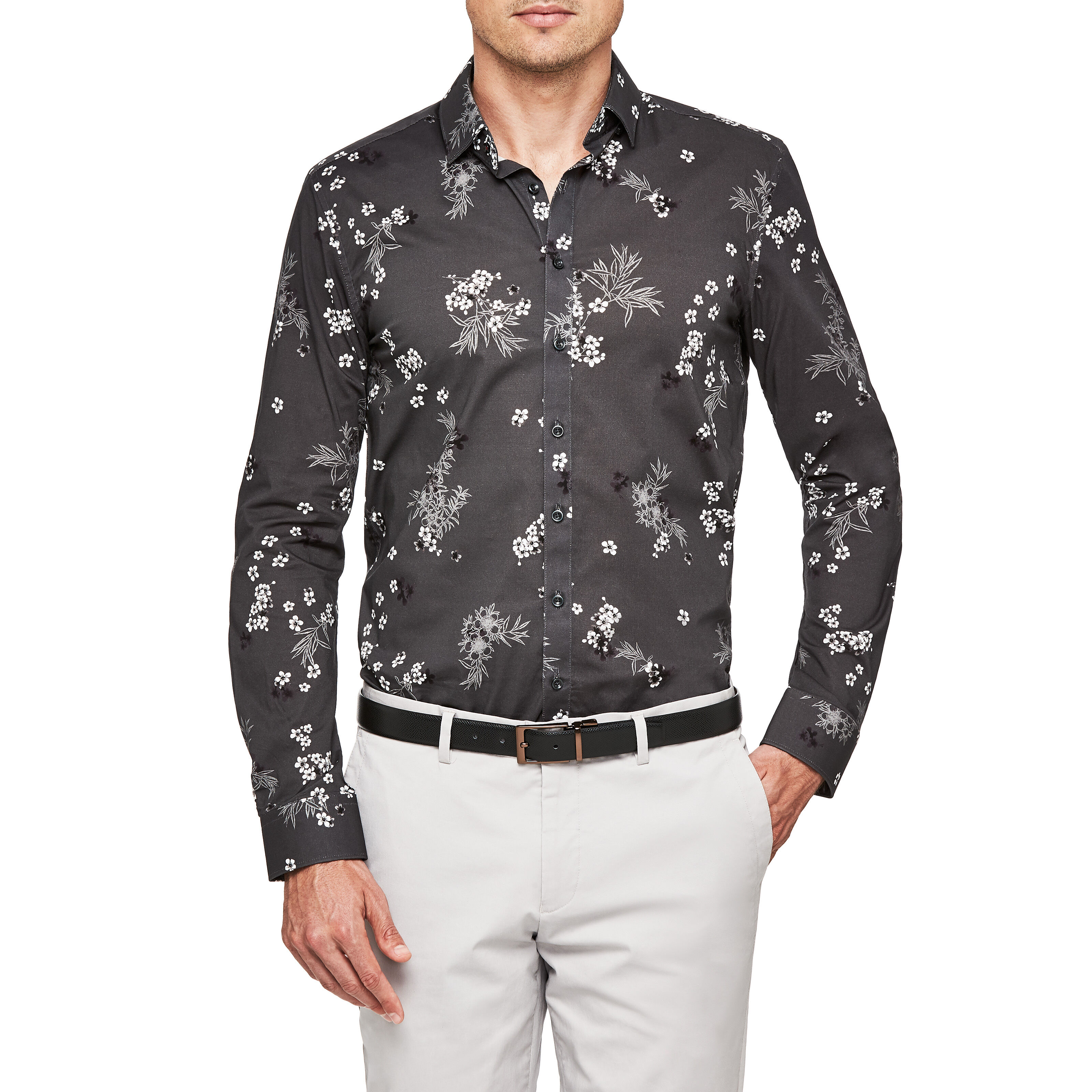 relaxed fit dress shirt