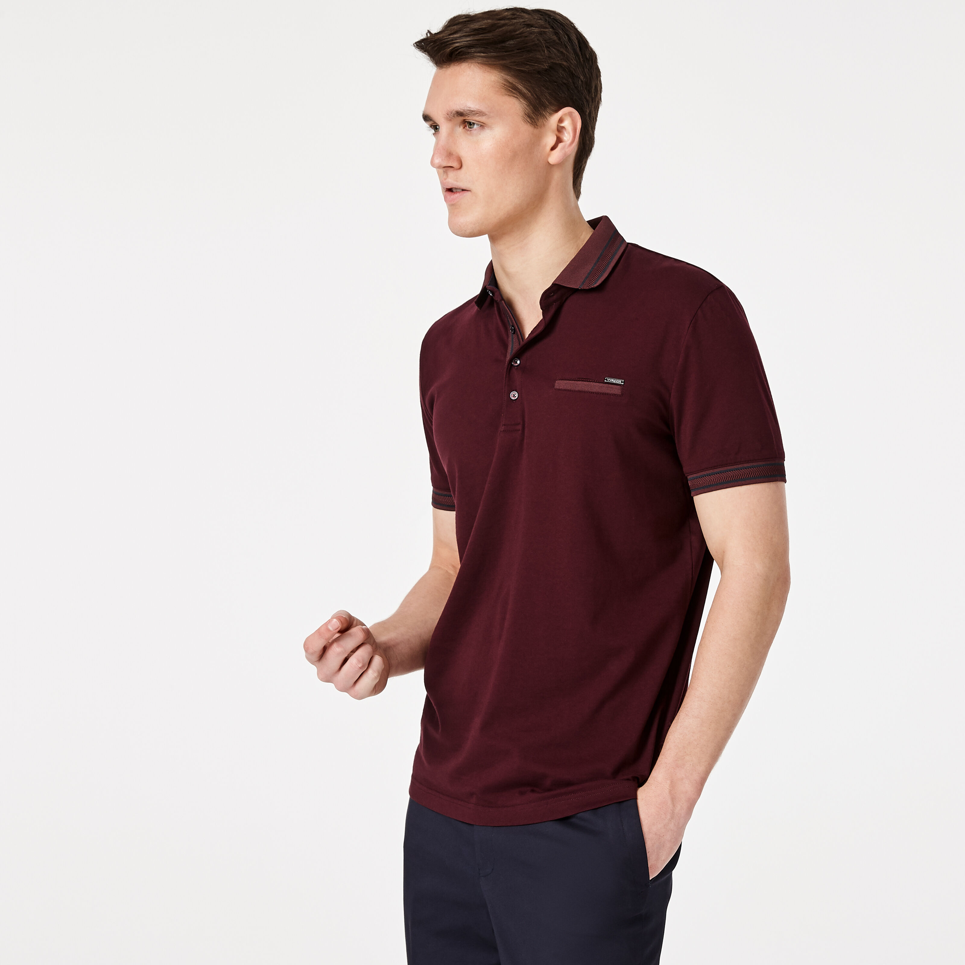 Burgundy polo outlet t shirt