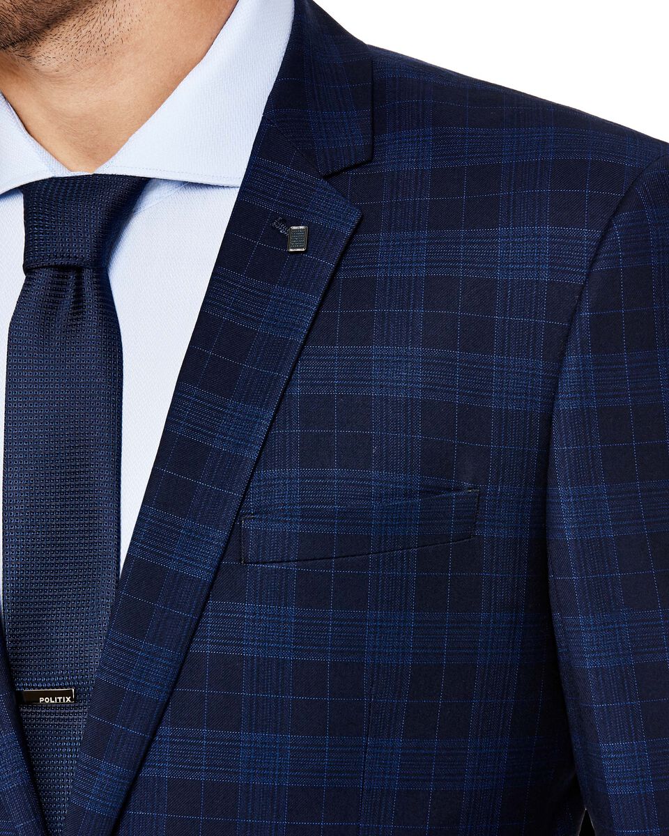 Somers Suit, Navy Check, hi-res
