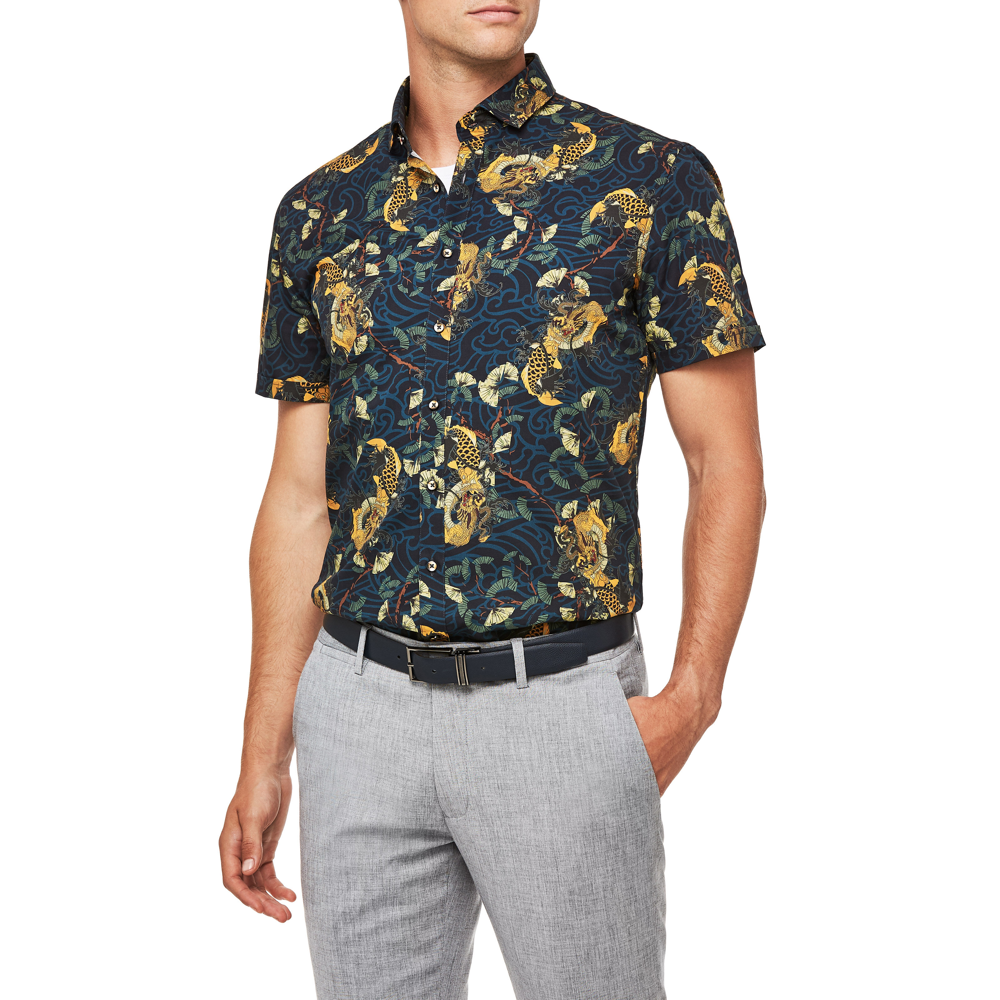 Dragon short outlet sleeve shirt
