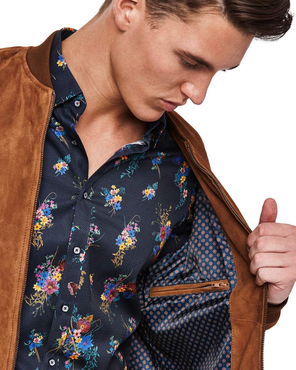 Bronte Leather Jacket, Tan, hi-res