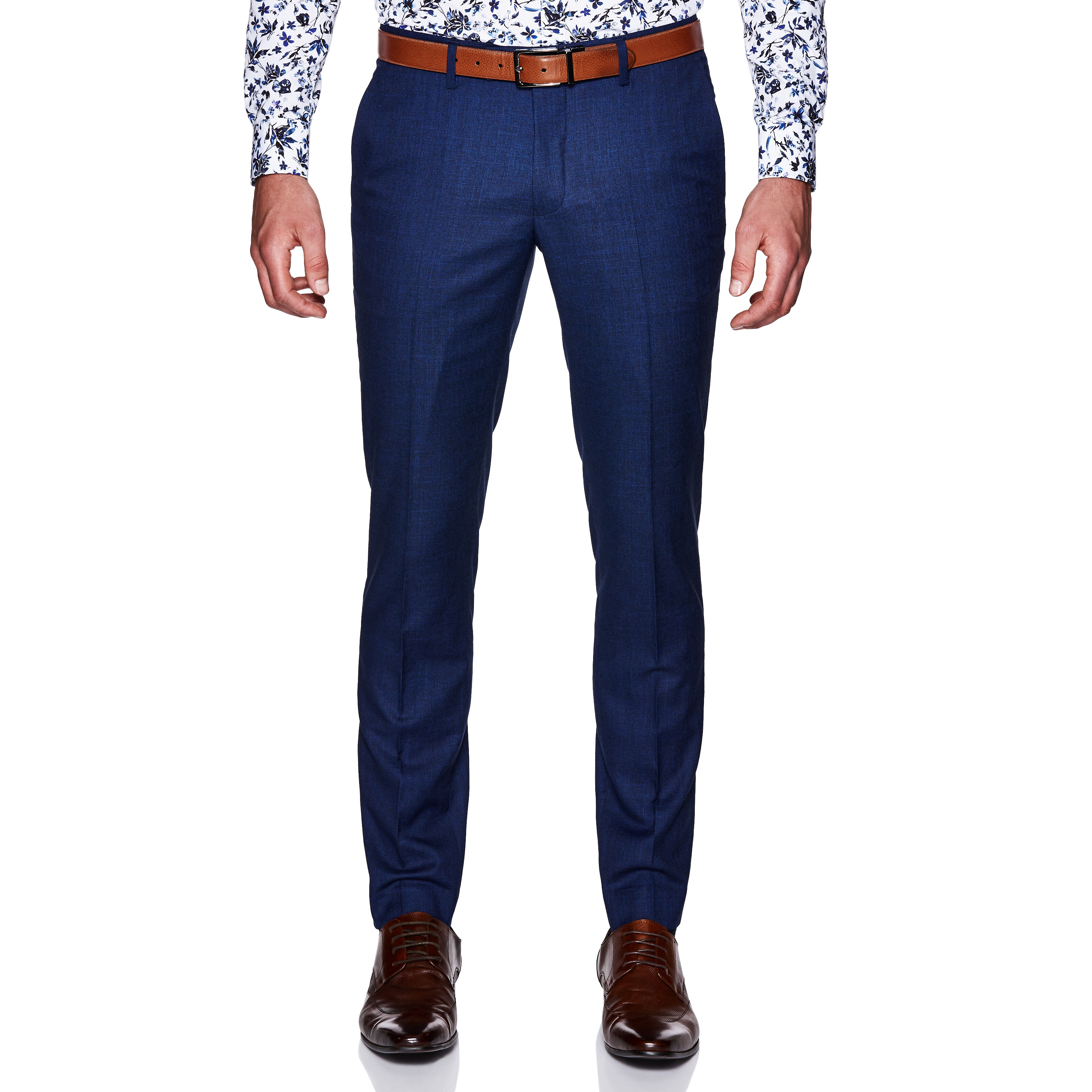 tailored blue jeans