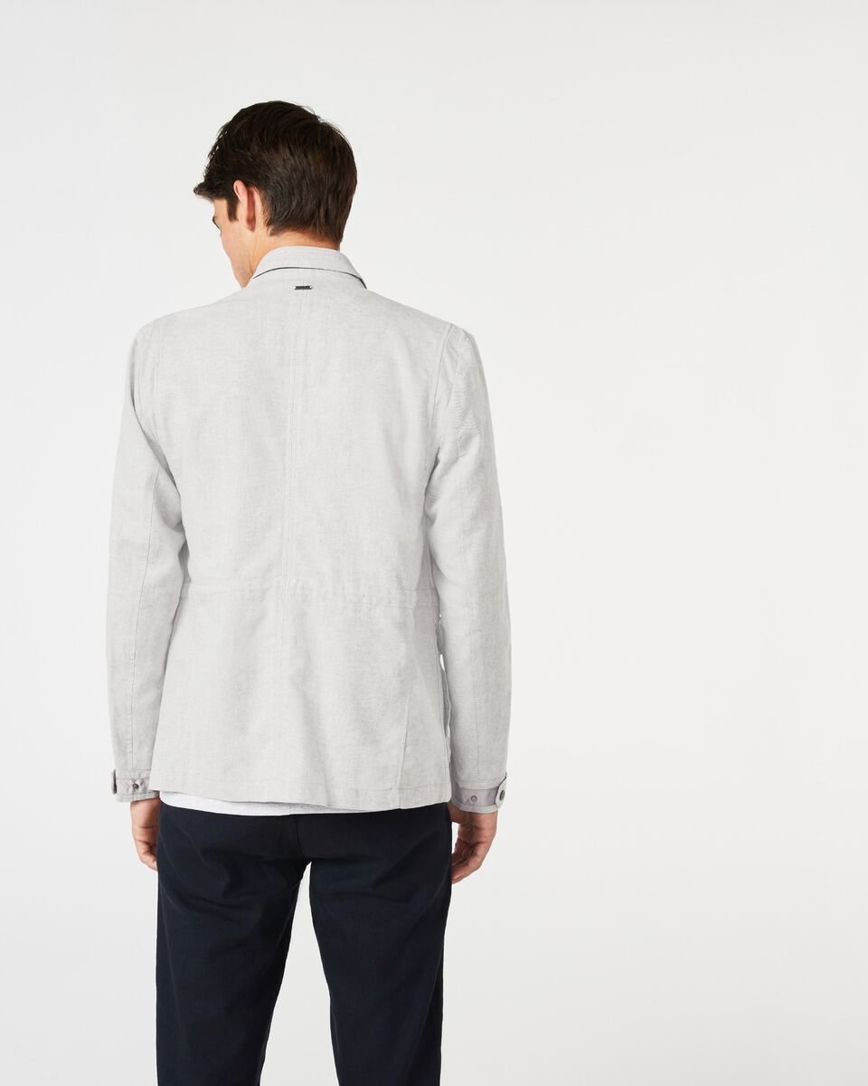 Mens Grey Marle Casual Jacket