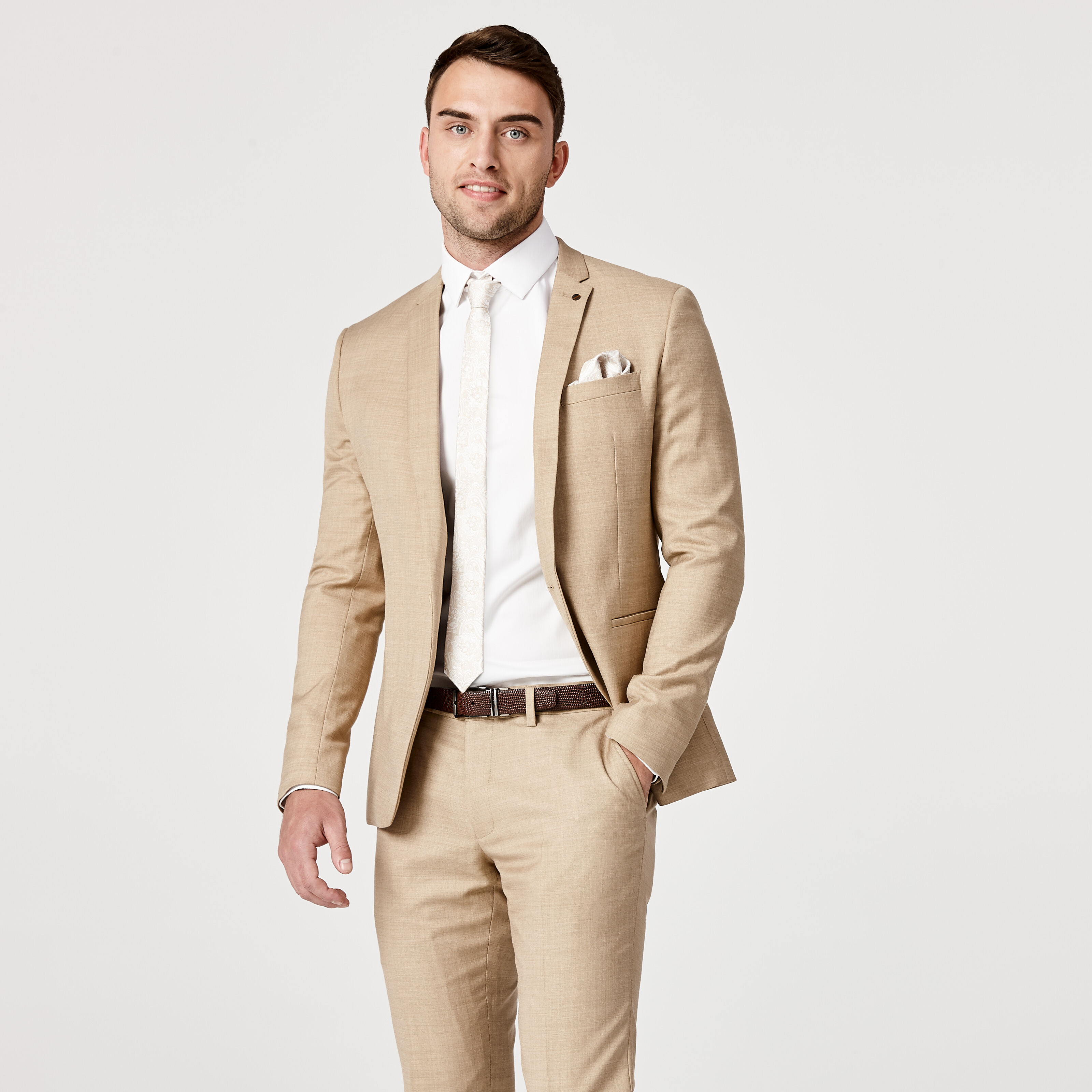 cream suit jacket