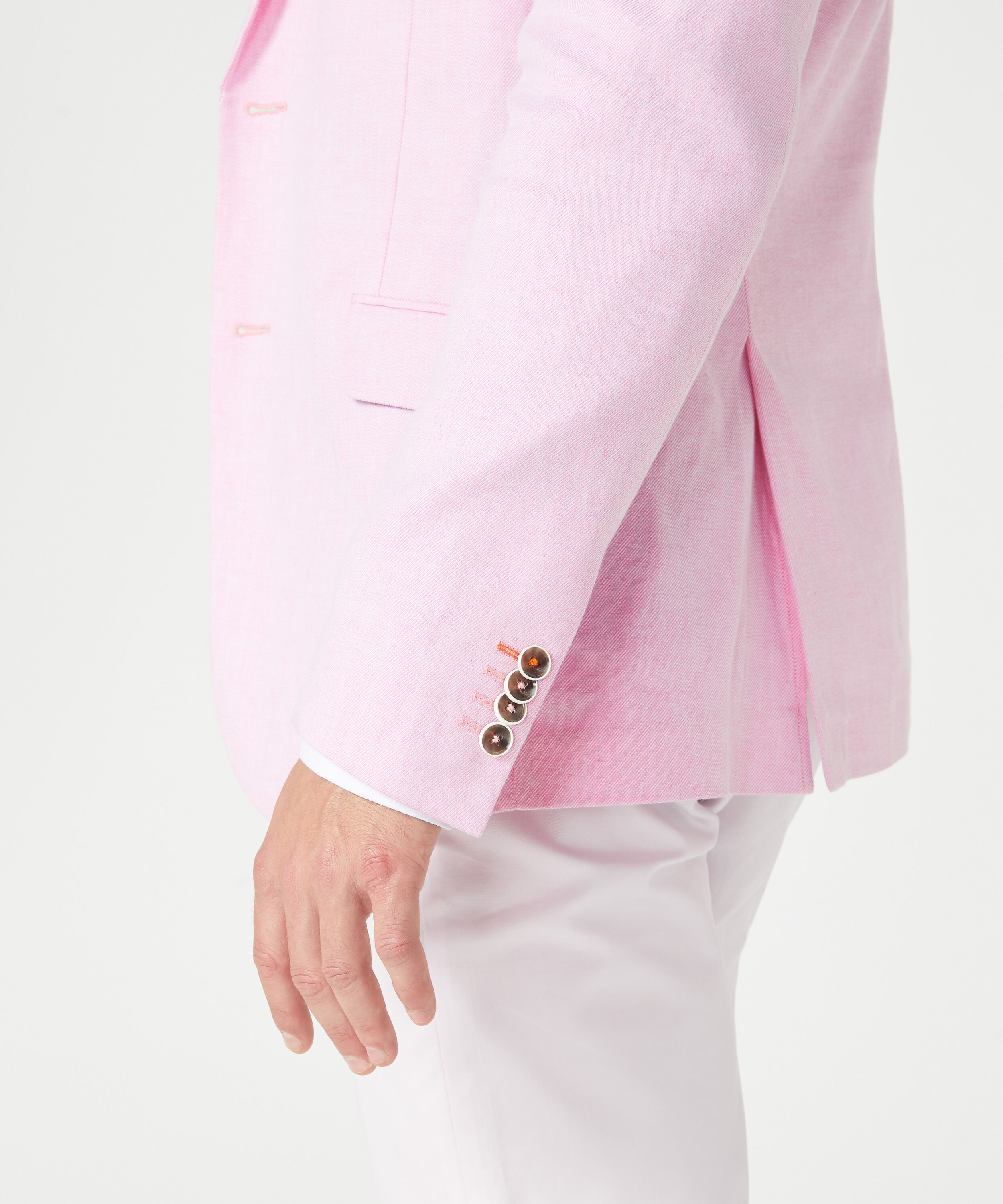 Cascina - Pink - Blazer Cotton Linen Blend, Blazers