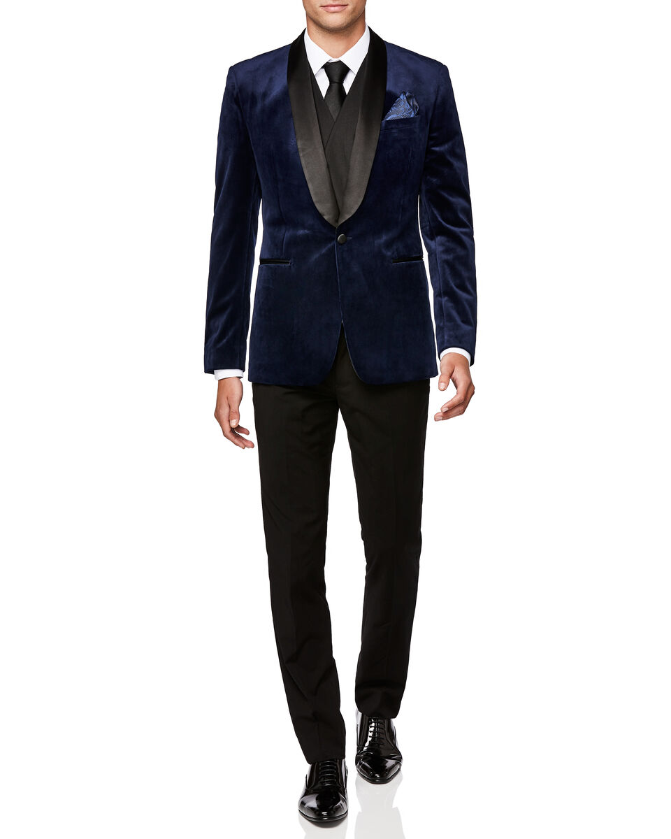 Demonte Tuxedo Jacket, Royal, hi-res