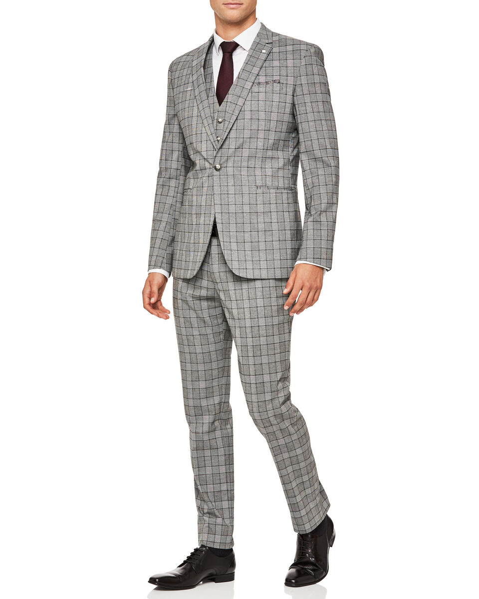 Yardley Suit, Grey Check, hi-res