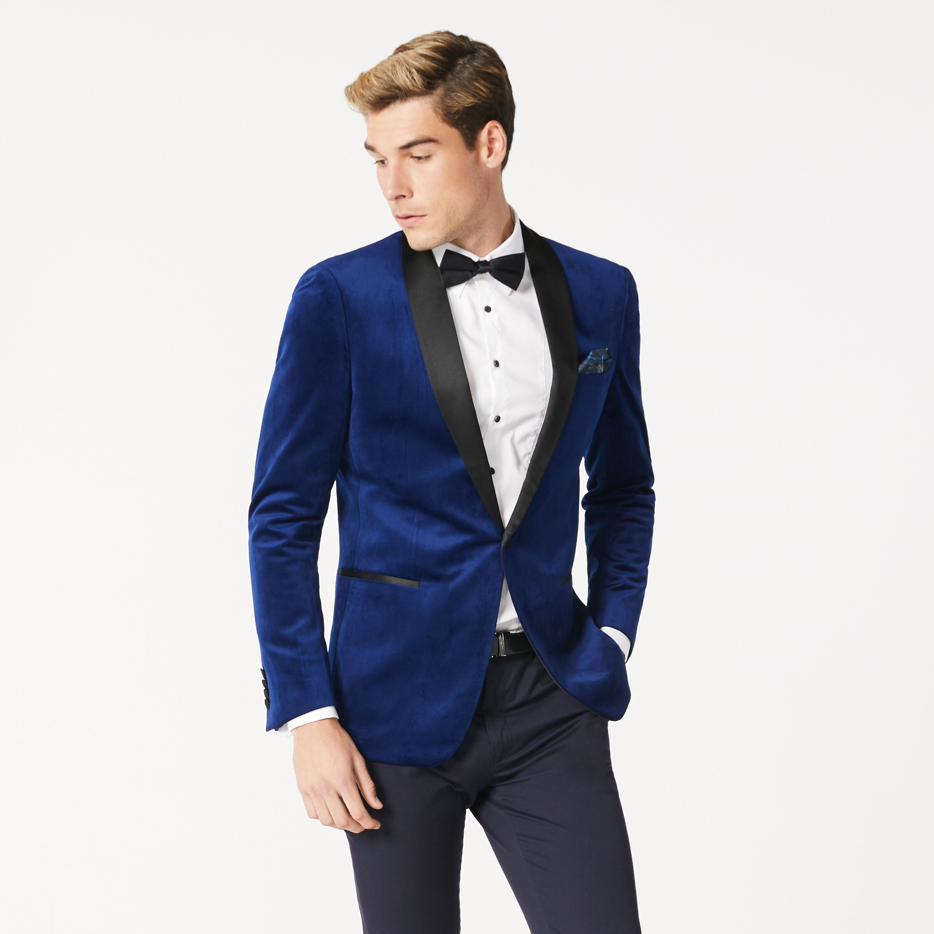 Politix blue sale velvet jacket
