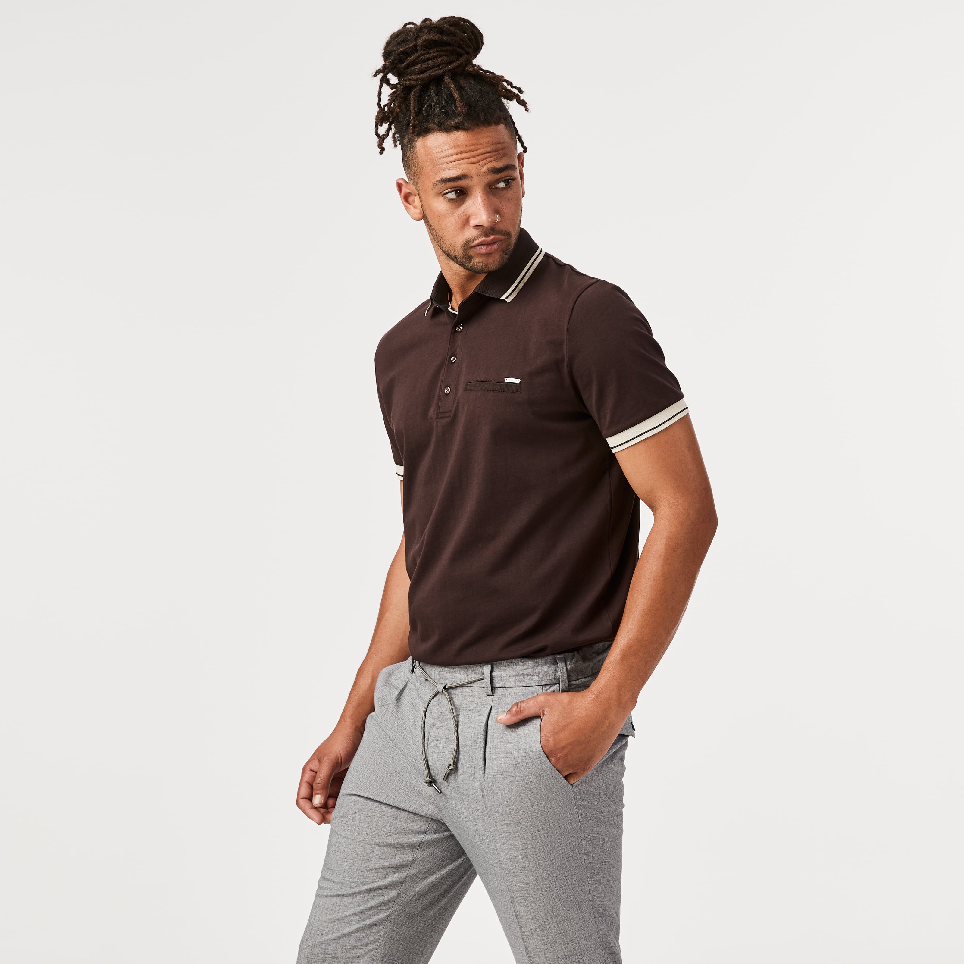 Narka Polo Shirt Brown Narka Slim Fit Cotton Polo Shirt Polo