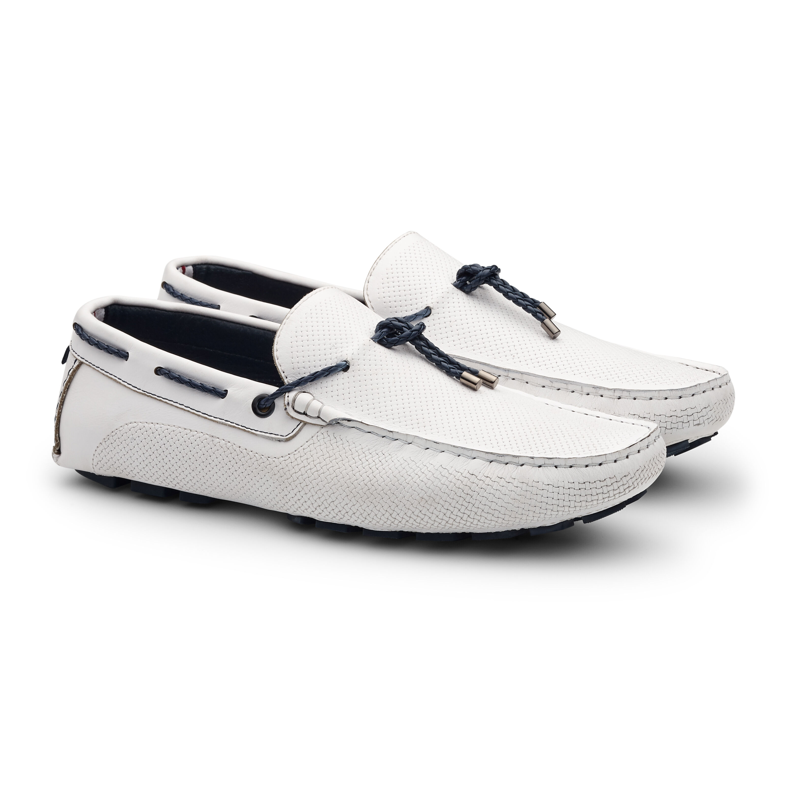 Slip On Textured Leather Loafer 