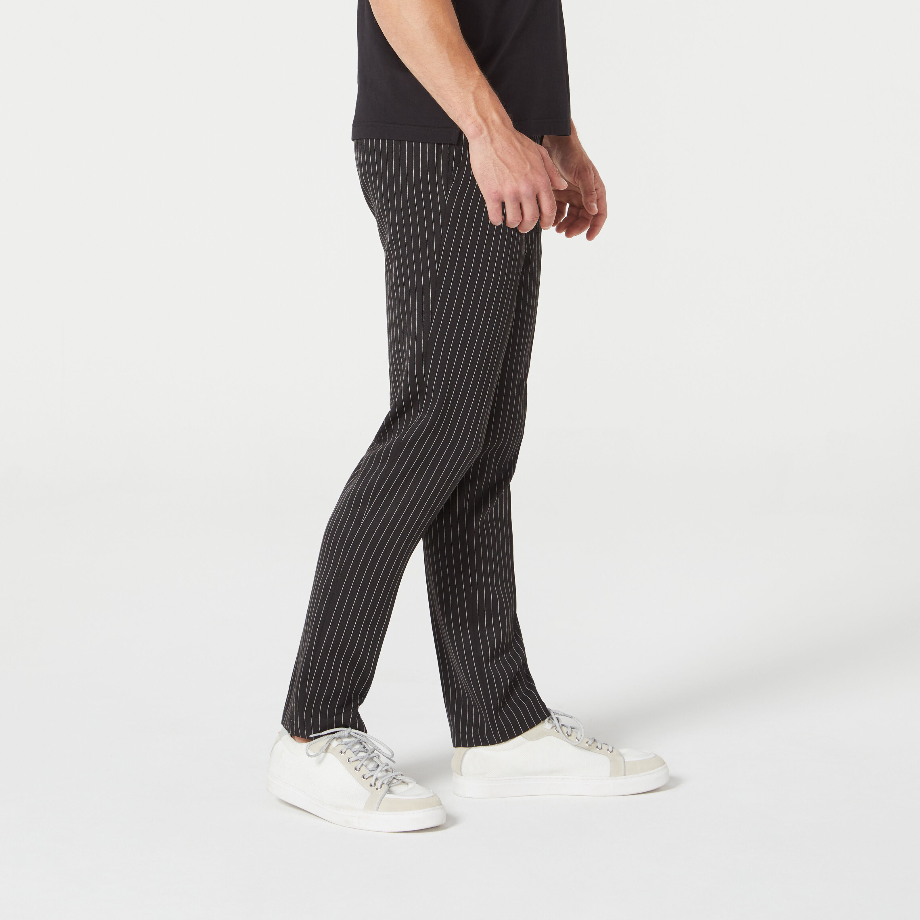 Mens pin stripe online trousers