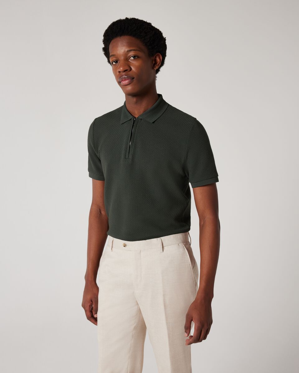 Jacquard Texture Polo