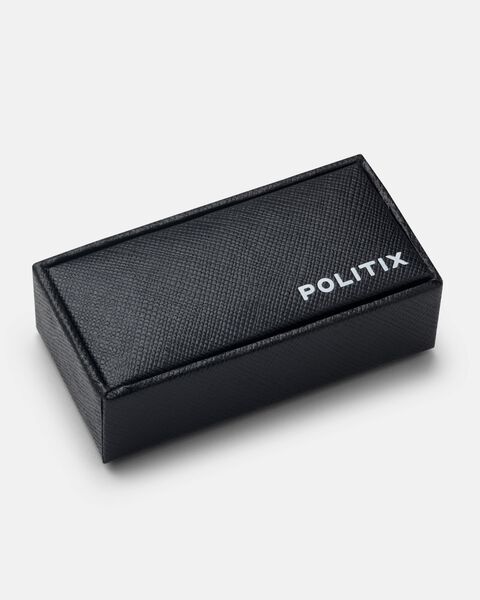 Men Silver Embossed Cufflinks