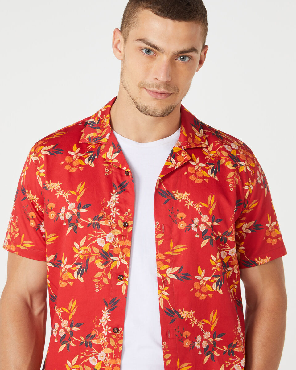 Dalit Short Sleeve Shirt, Red Multi, hi-res