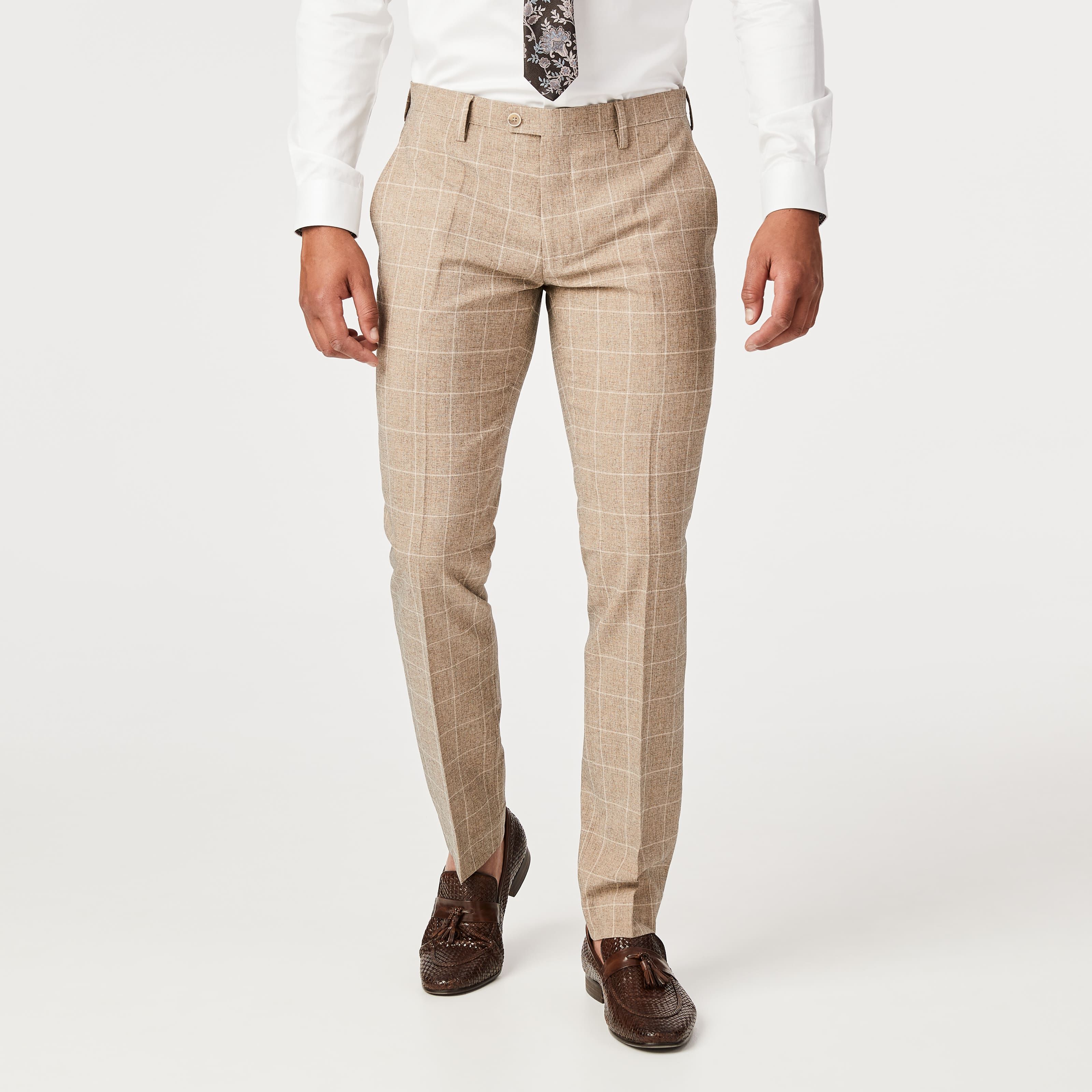 Check Tailored Pants | Suit Pants | Politix
