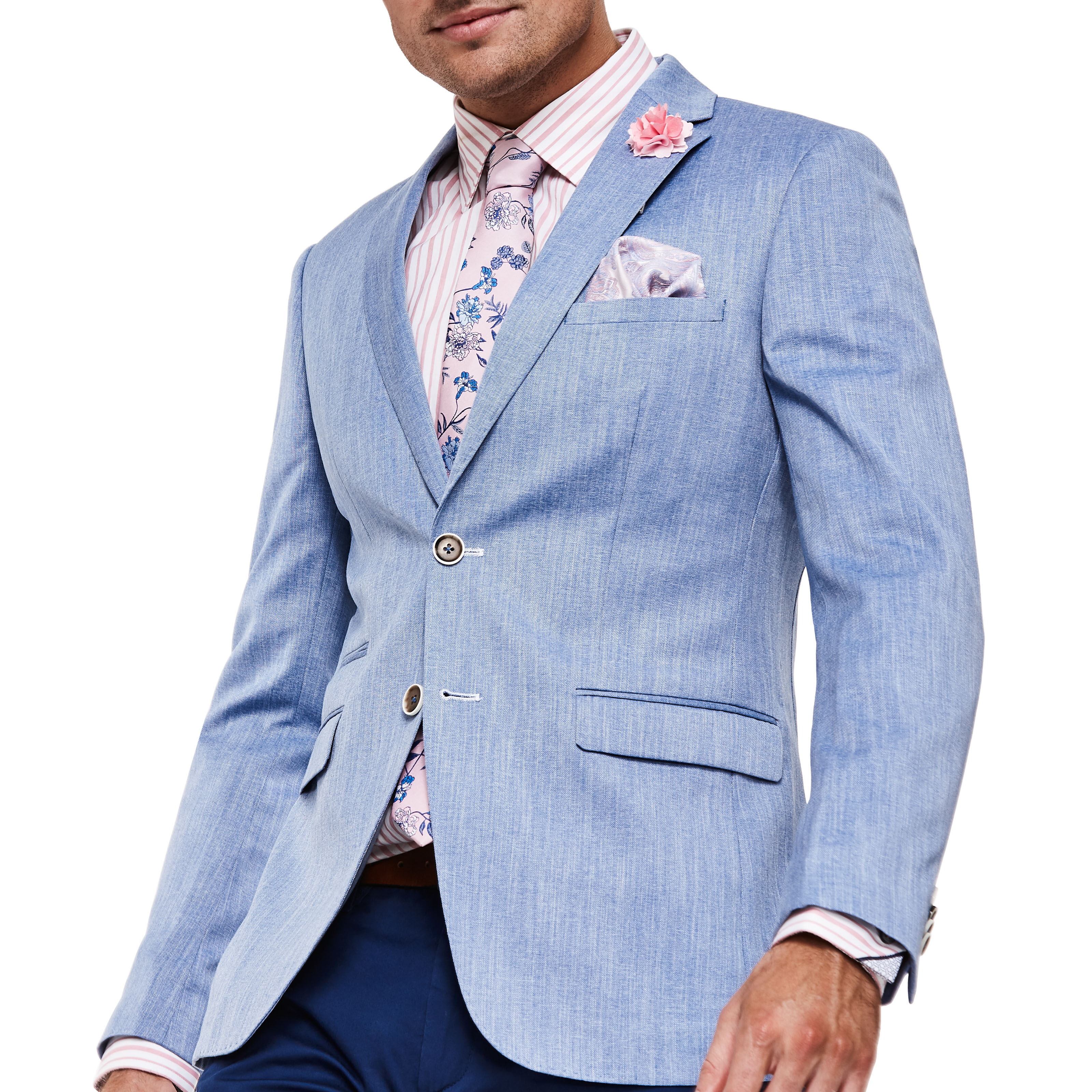 Lightweight top blue blazer