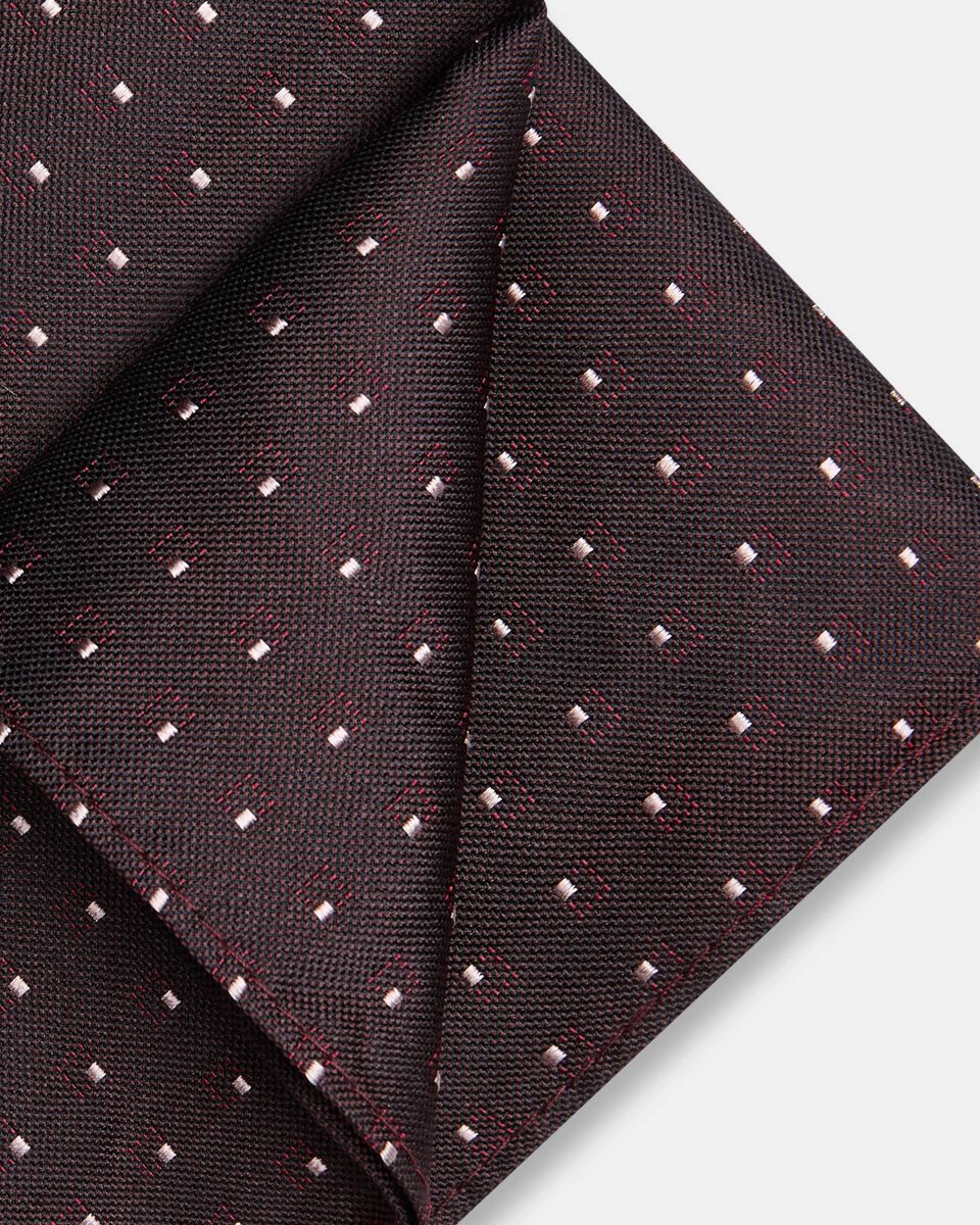 Men Burgundy/Pink Silk Pocket Square