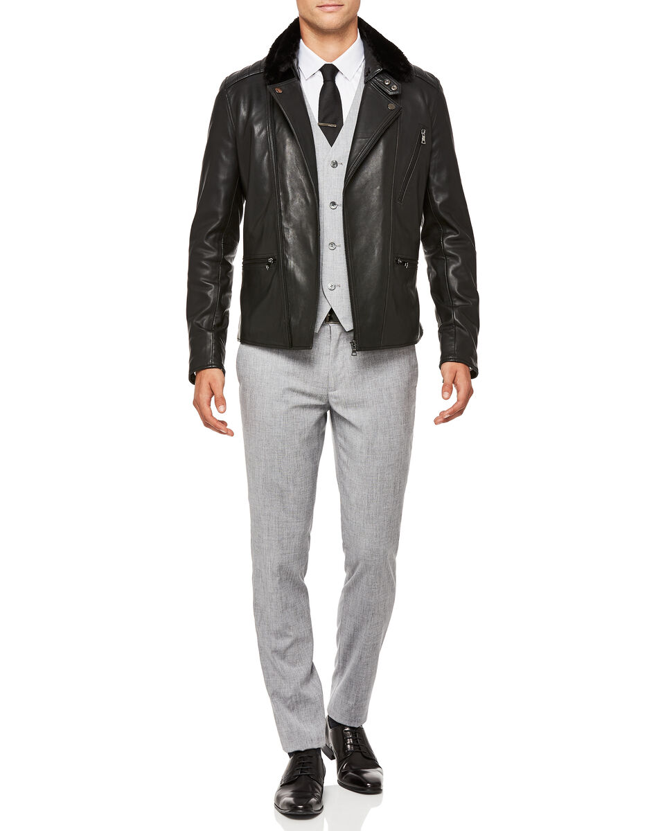 Colbert Leather Jacket, Black, hi-res