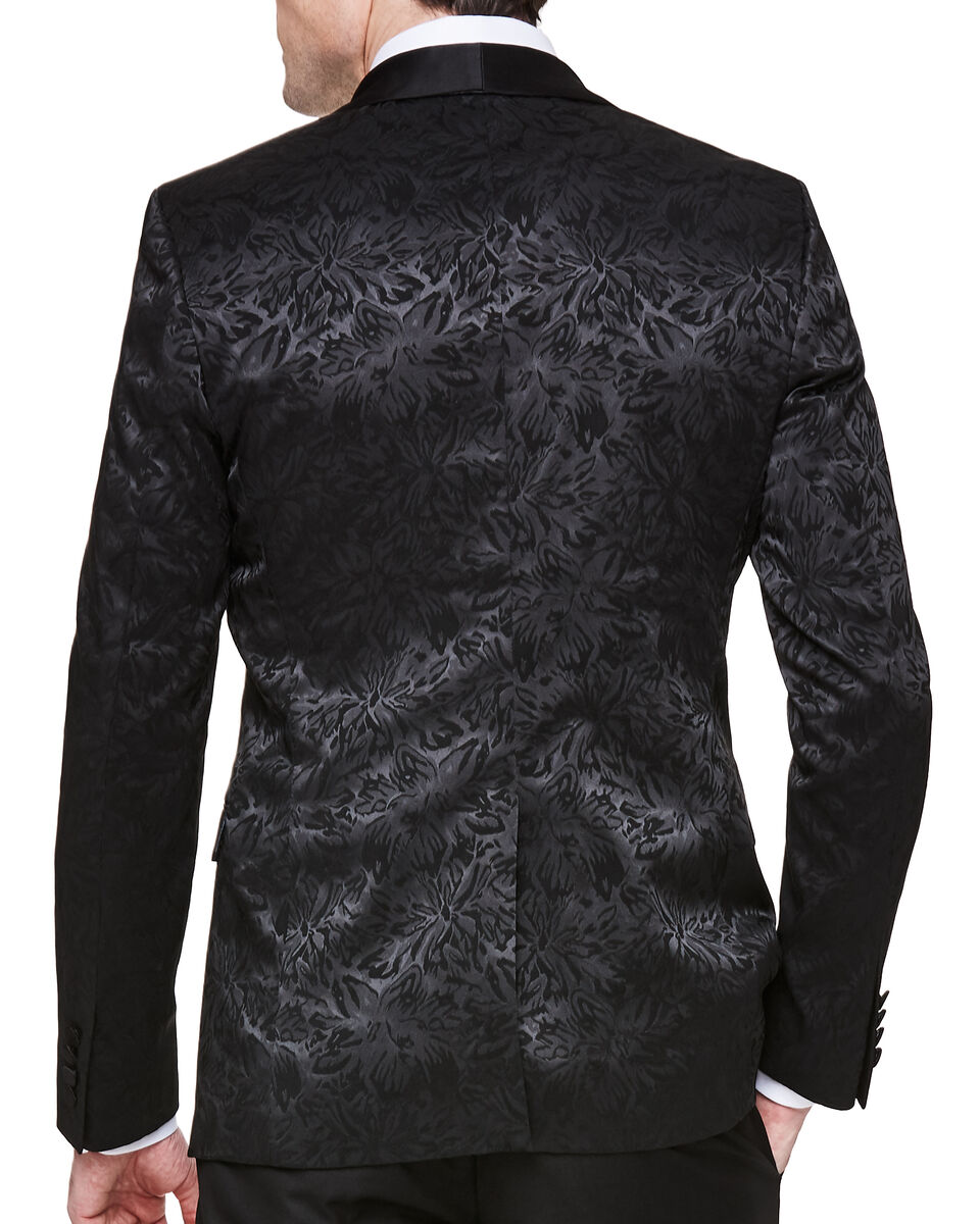 Mattone Tuxedo Jacket, Black Floral, hi-res